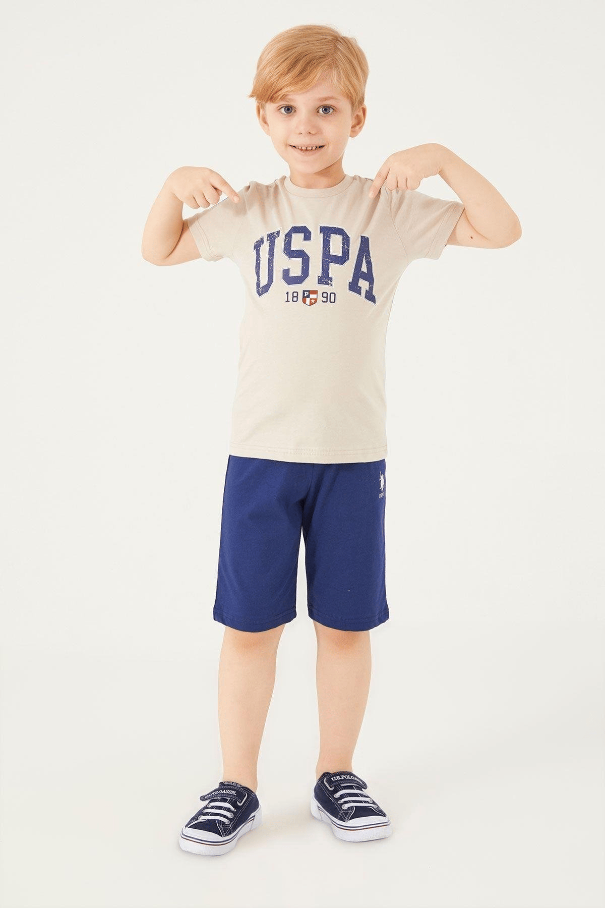U.S. POLO ASSN. ERKEK ÇOCUK BERMUDA TAKIM US1324-4