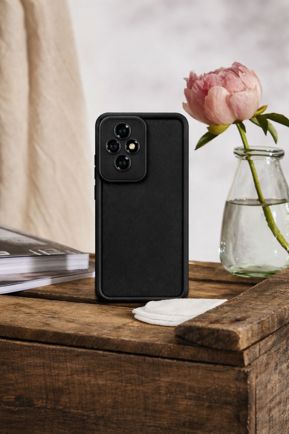 Honor 200 Uyumlu Kamera Çıkıntılı Mat Silikon Telefon Kılıfı