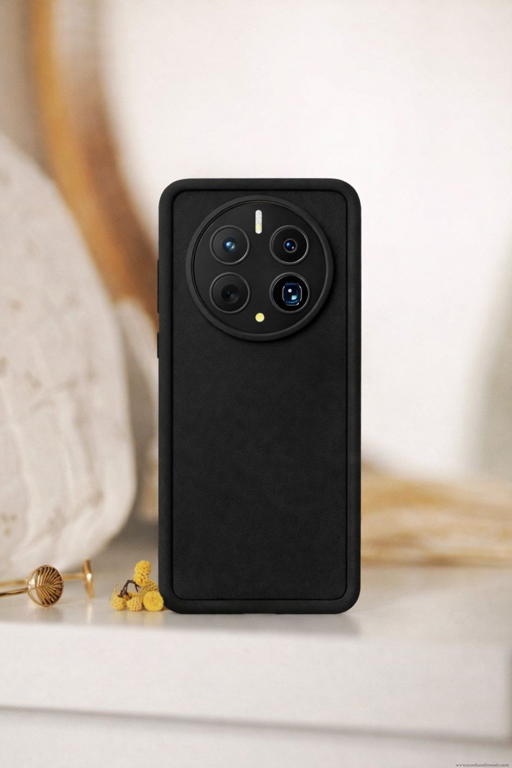 Huawei Mate 50 pro Uyumlu Kamera Çıkıntılı Mat Silikon Telefon Kılıfı