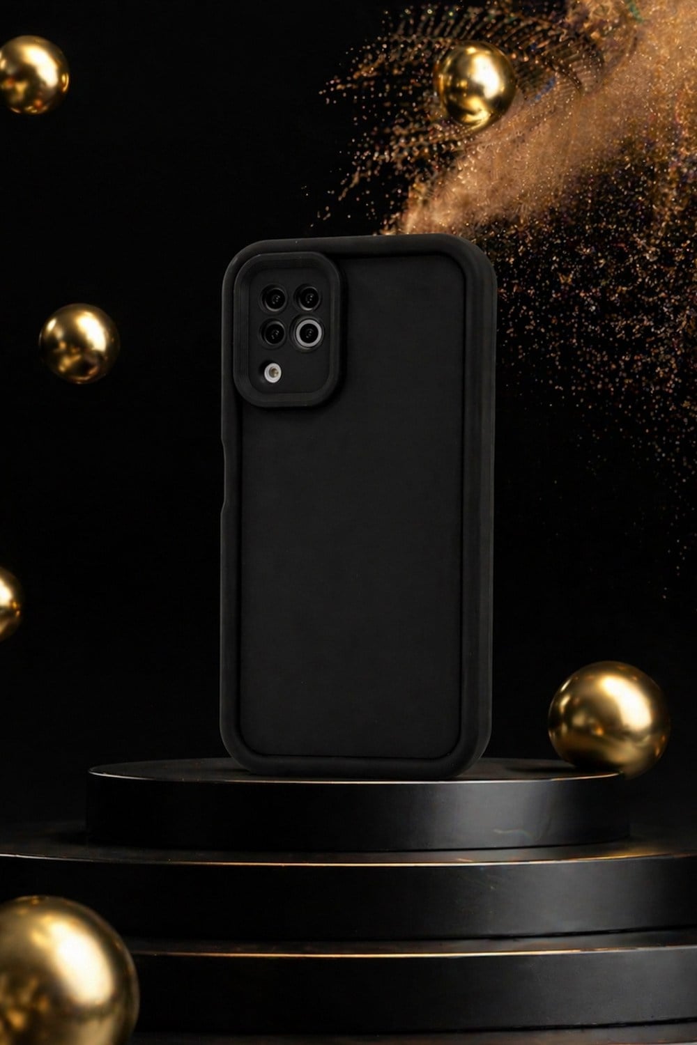 Huawei Nova 6 SE Uyumlu Kamera Çıkıntılı Mat Silikon Telefon Kılıfı