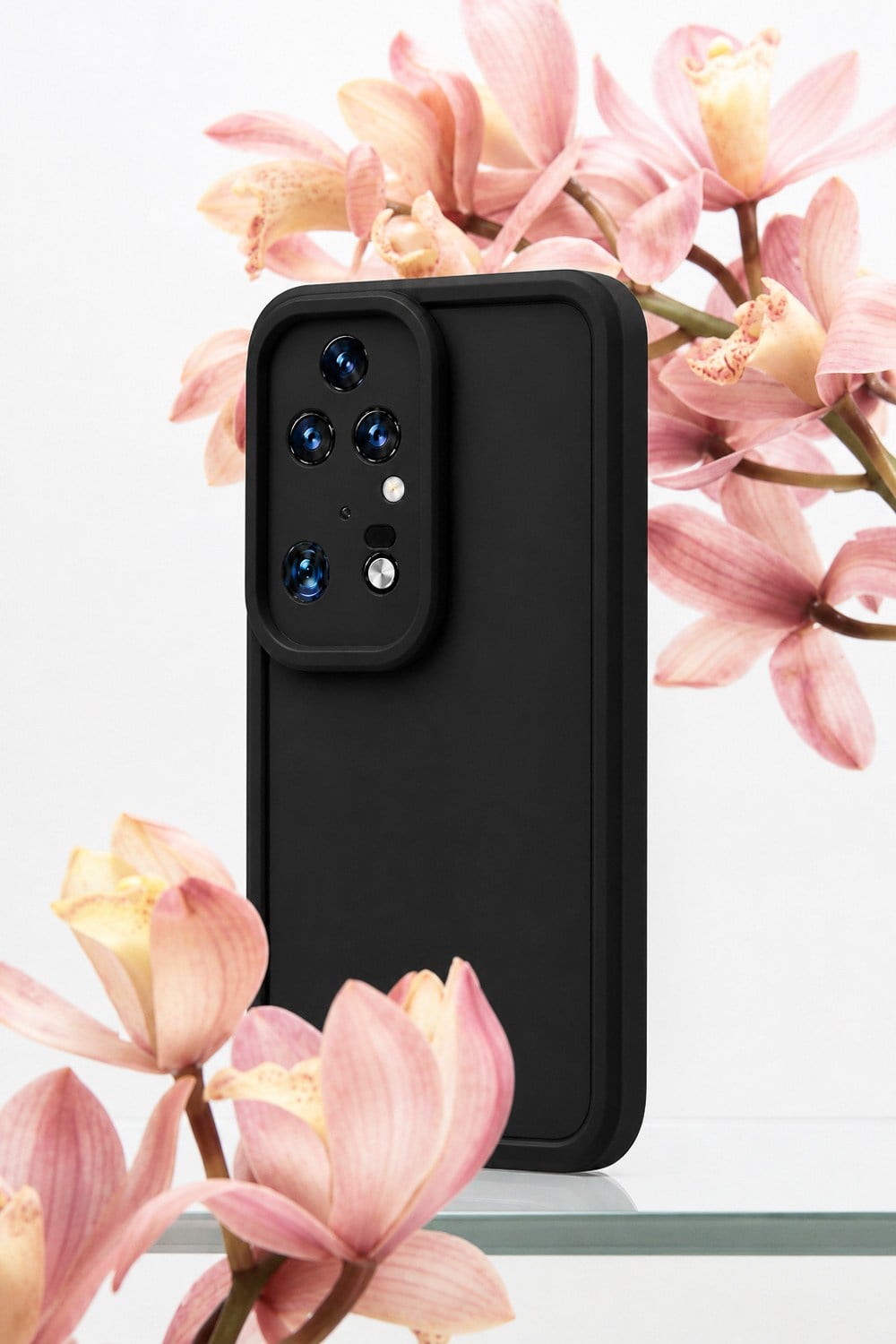 Huawei P50 Pro Uyumlu Kamera Çıkıntılı Mat Silikon Telefon Kılıfı