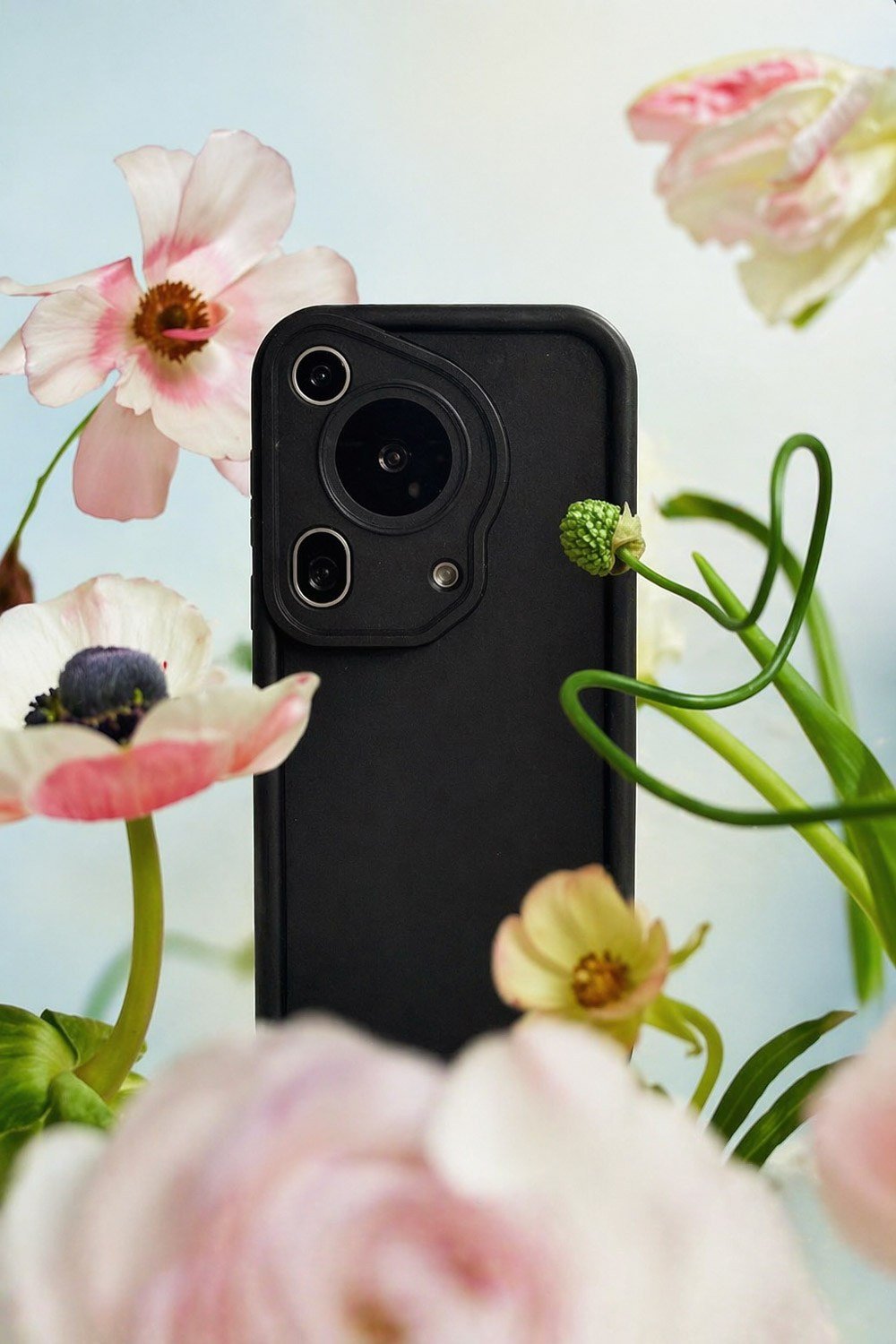 Huawei Pura 70 Ultra Uyumlu Kamera Çıkıntılı Mat Silikon Telefon Kılıfı