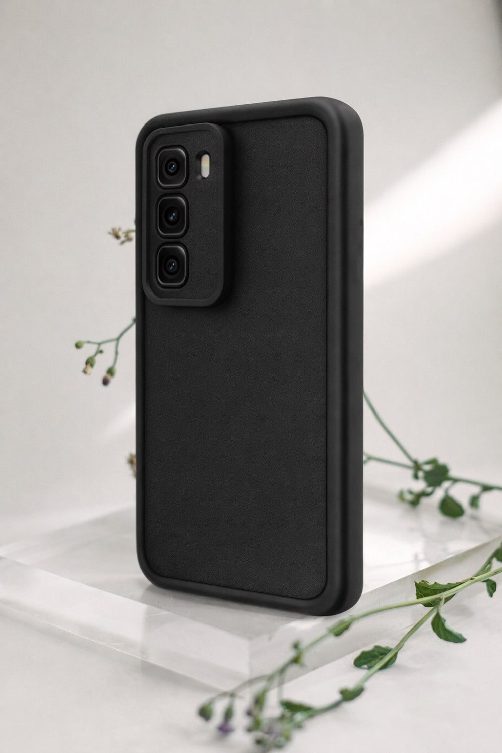 Infinix Hot 50 Pro Uyumlu Kamera Çıkıntılı Mat Silikon Telefon Kılıfı