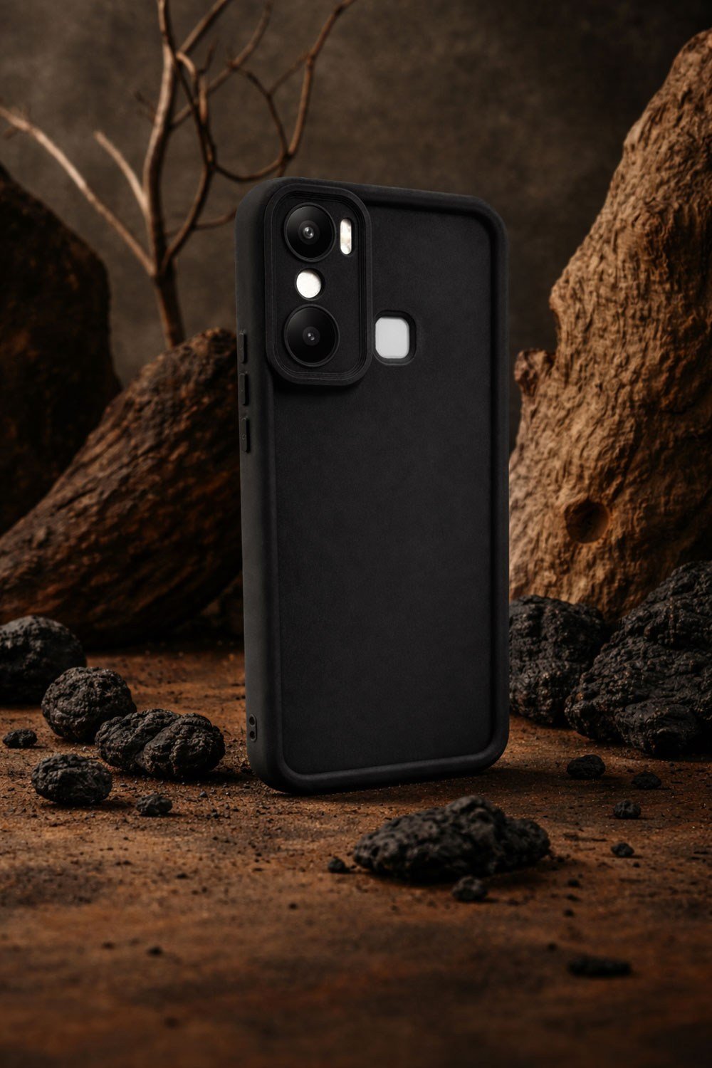 infinix Hot20Play Uyumlu Kamera Çıkıntılı Mat Silikon Telefon Kılıfı