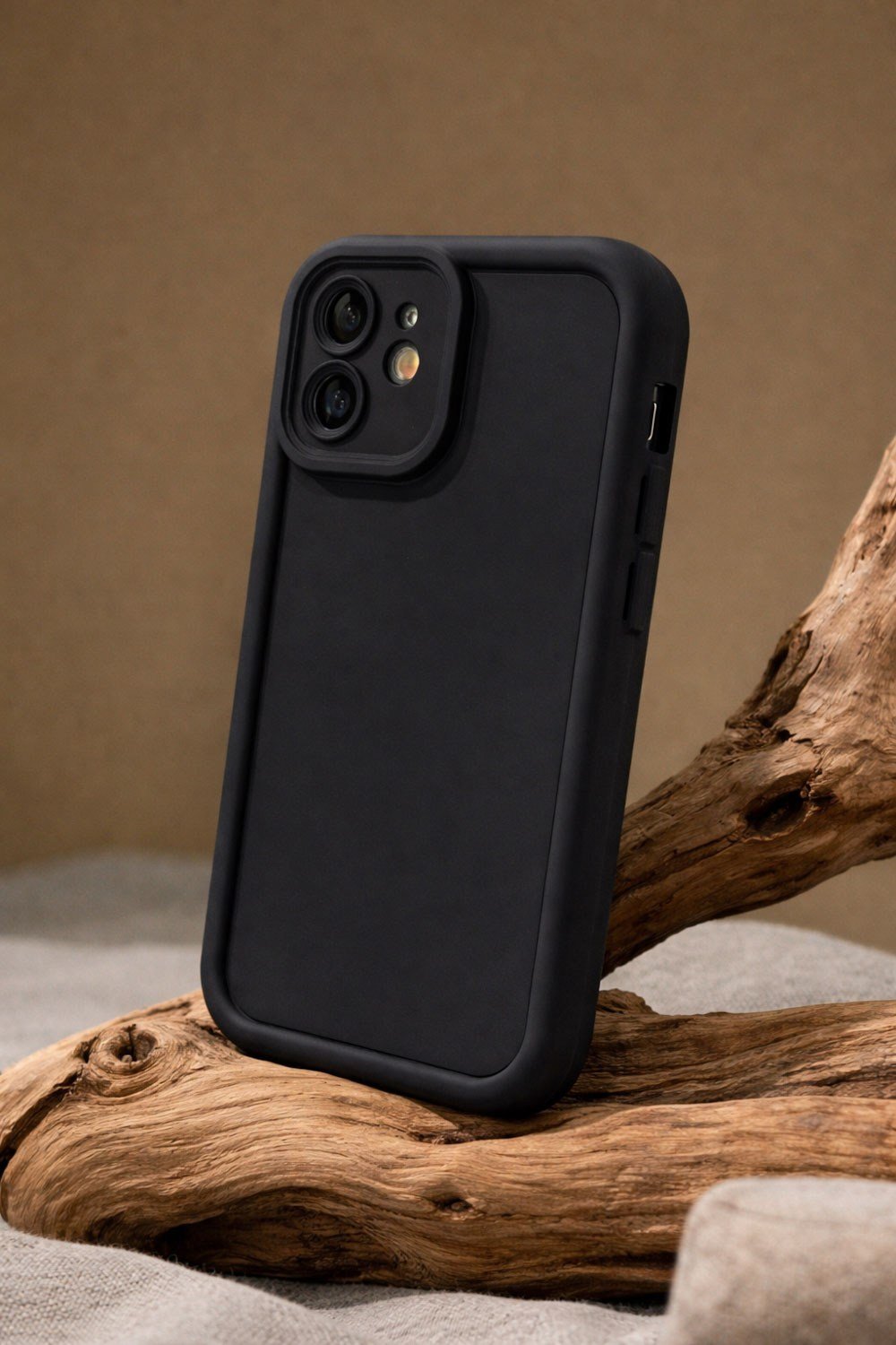iPhone 12 Uyumlu Kamera Çıkıntılı Mat Silikon Telefon Kılıfı