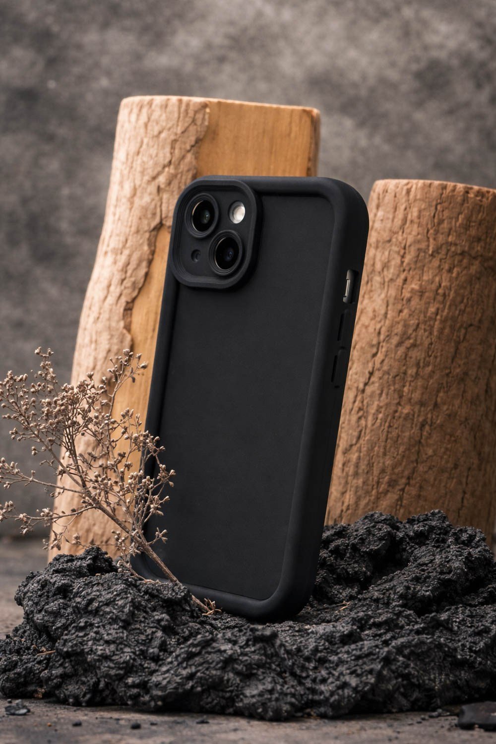 iPhone 13 MİNİ Uyumlu Kamera Çıkıntılı Mat Silikon Telefon Kılıfı