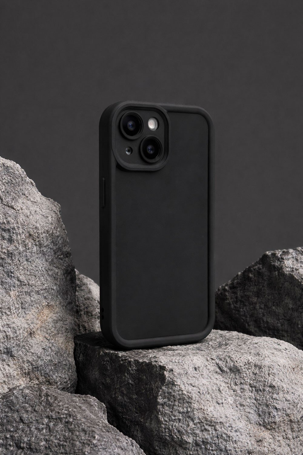 iPhone 14 Uyumlu Kamera Çıkıntılı Mat Silikon Telefon Kılıfı
