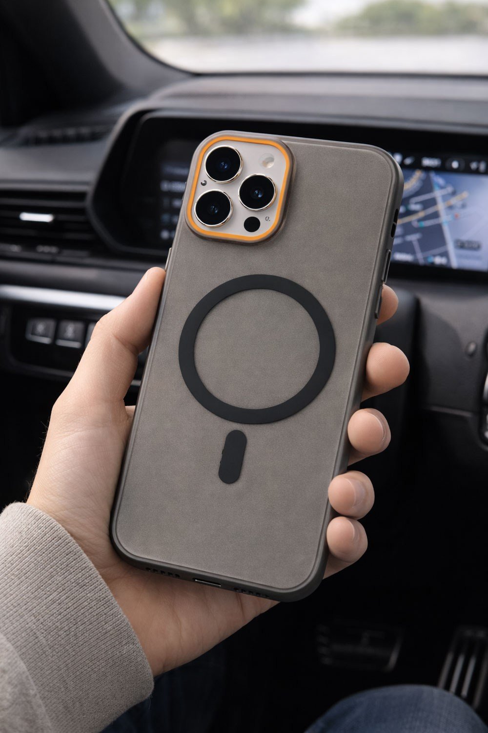 iPhone 15 Pro Max Uyumlu Magsafe Wireless Şarj Özellikli Mat Sert Arka Kapak Kılıf
