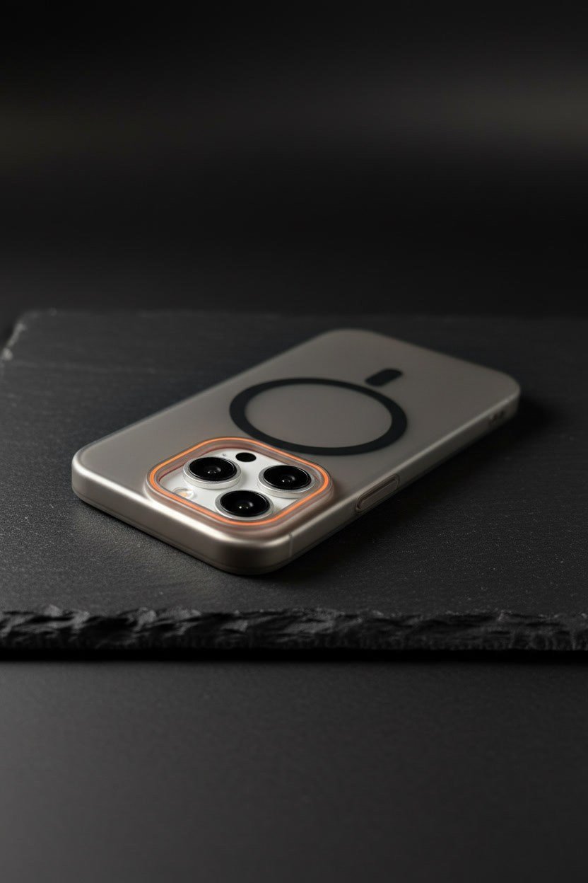 iPhone 15 Pro Uyumlu Magsafe Wireless Şarj Özellikli Mat Sert Arka Kapak Kılıf