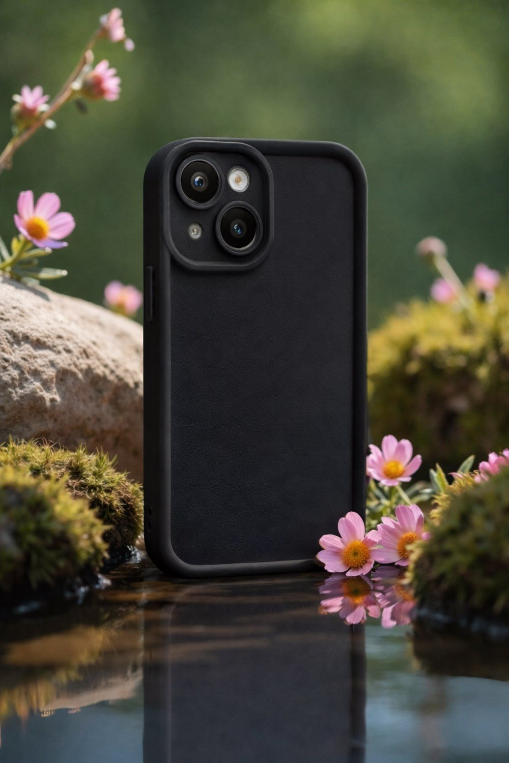 iPhone 15 Uyumlu Kamera Çıkıntılı Mat Silikon Telefon Kılıfı