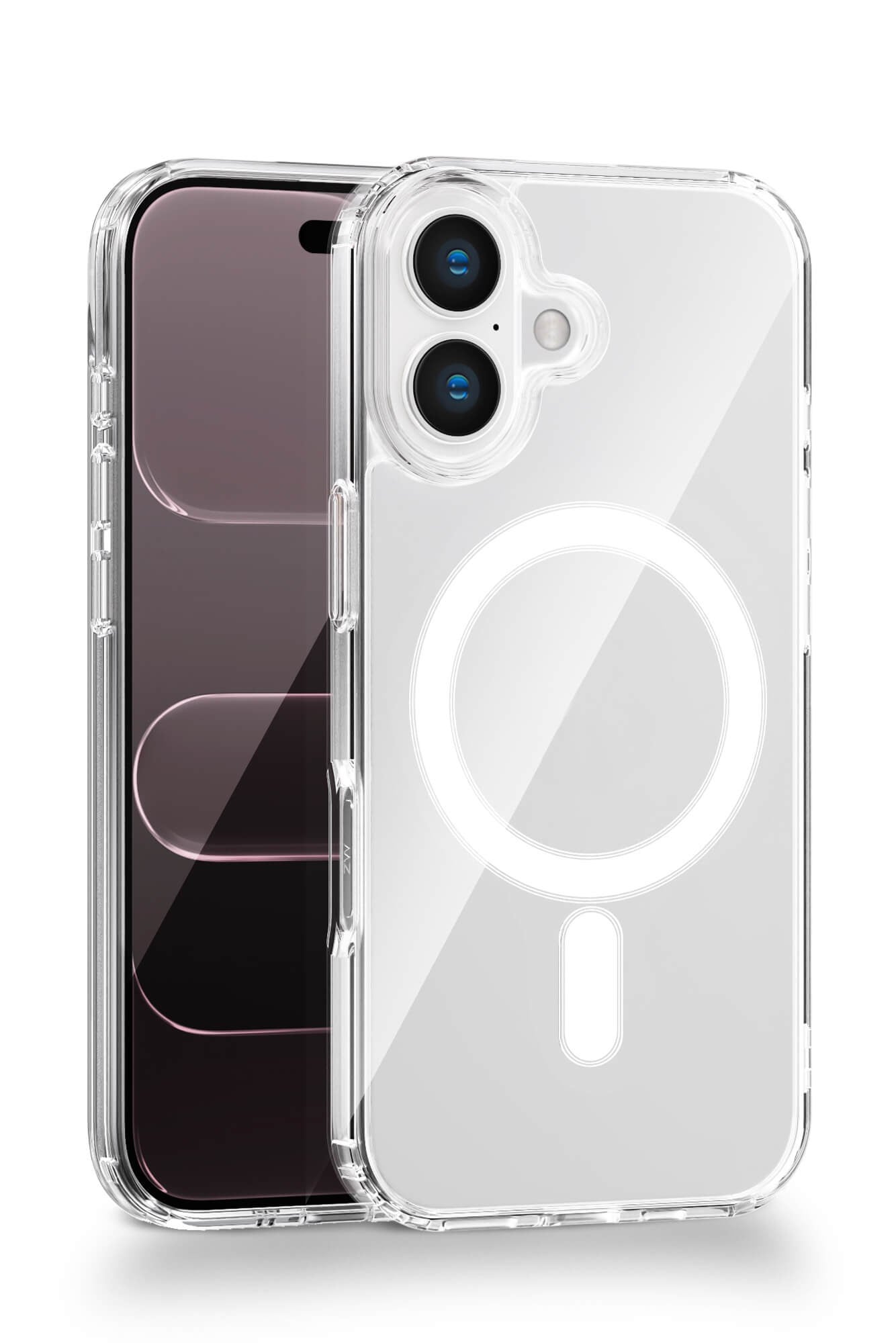 iPhone 16 Plus Uyumlu Kamera Korumalı Magsafe Wireless Şarj Özellikli Lüks Şeffaf Silikon Telefon Kılıfı