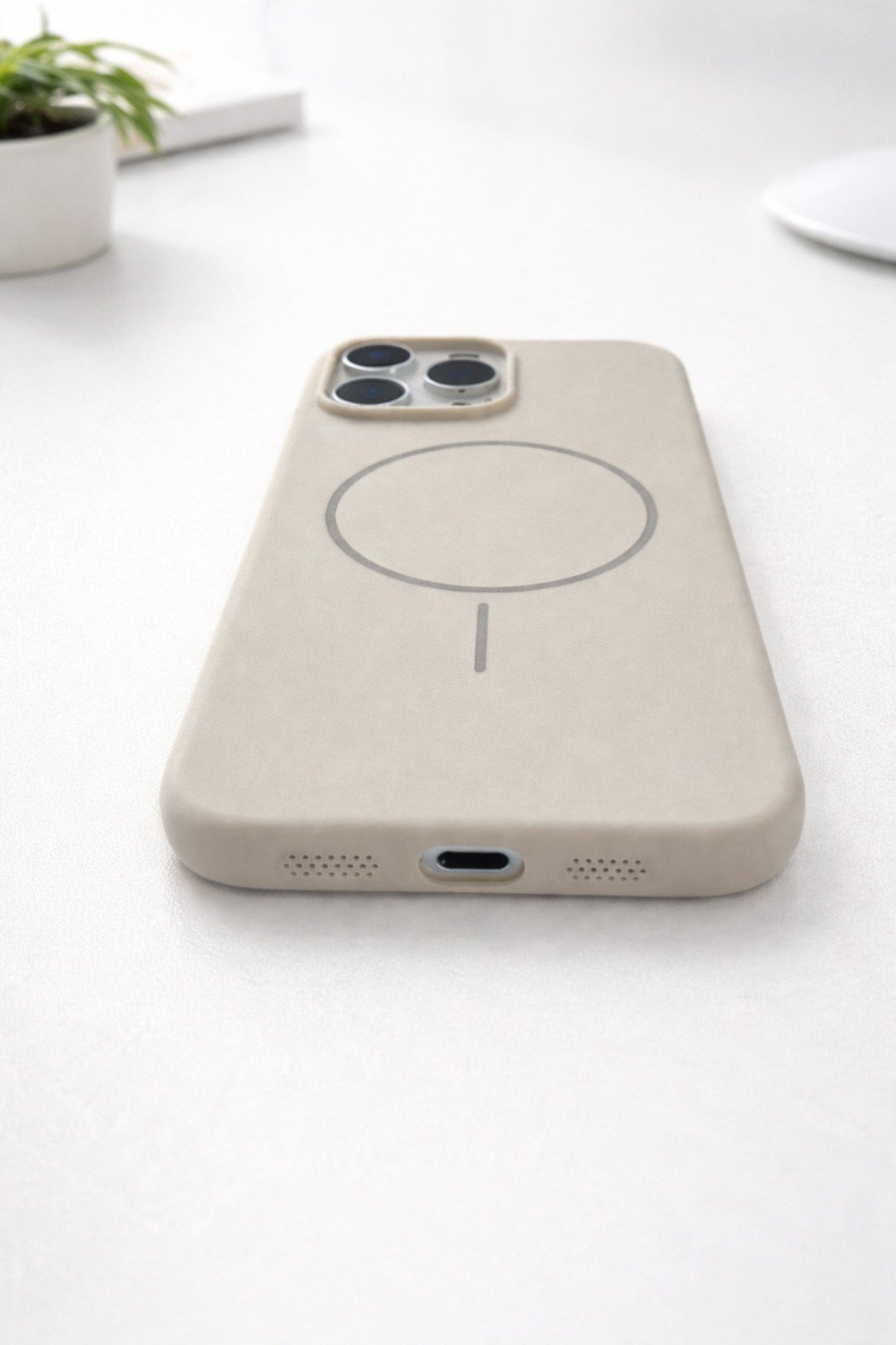 iPhone 16 Pro Max  Uyumlu İçi Kadife Magsafe Wireless Şarz Özellikli Telefon Kılıfı