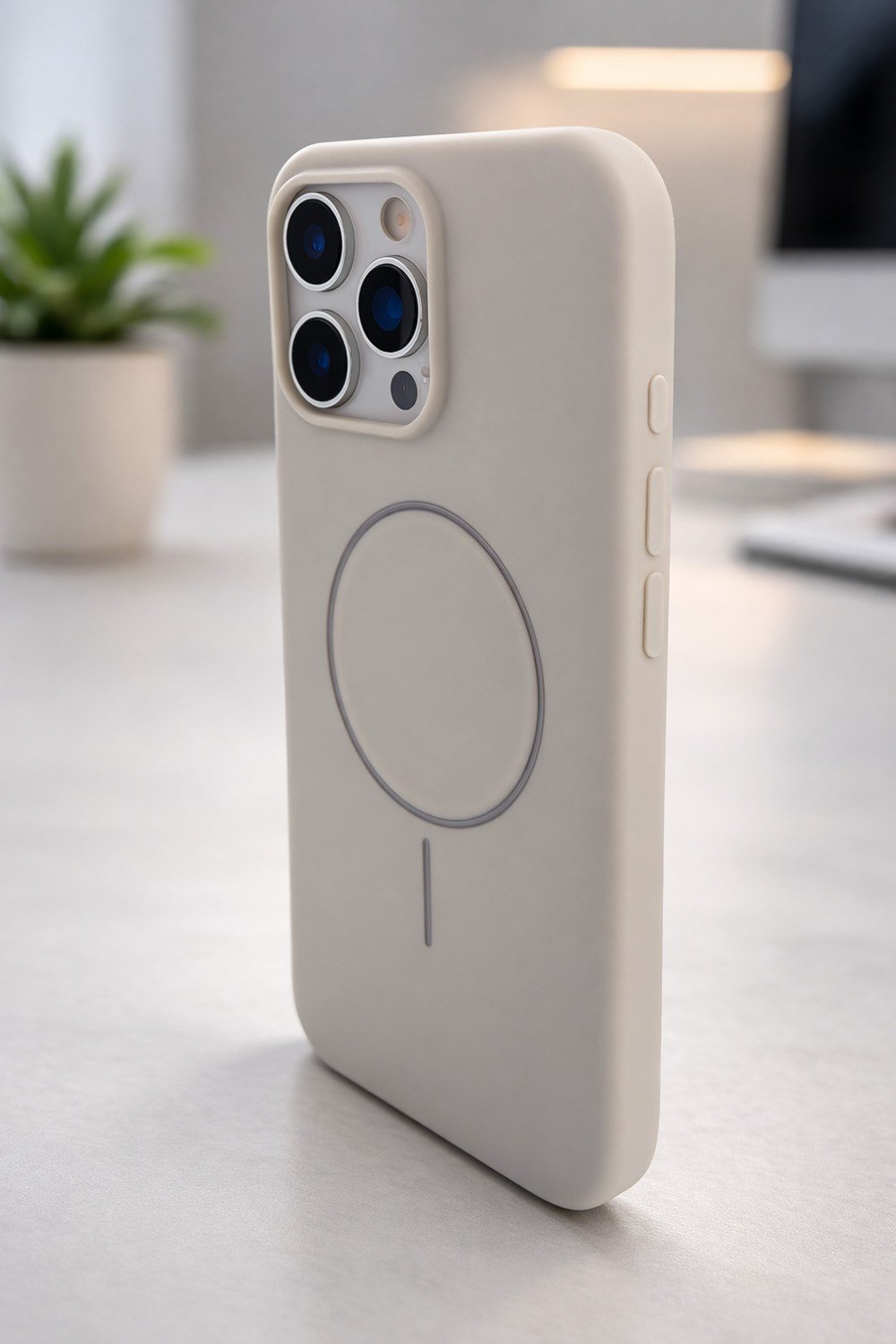 iPhone 16 Pro Max  Uyumlu İçi Kadife Magsafe Wireless Şarz Özellikli Telefon Kılıfı
