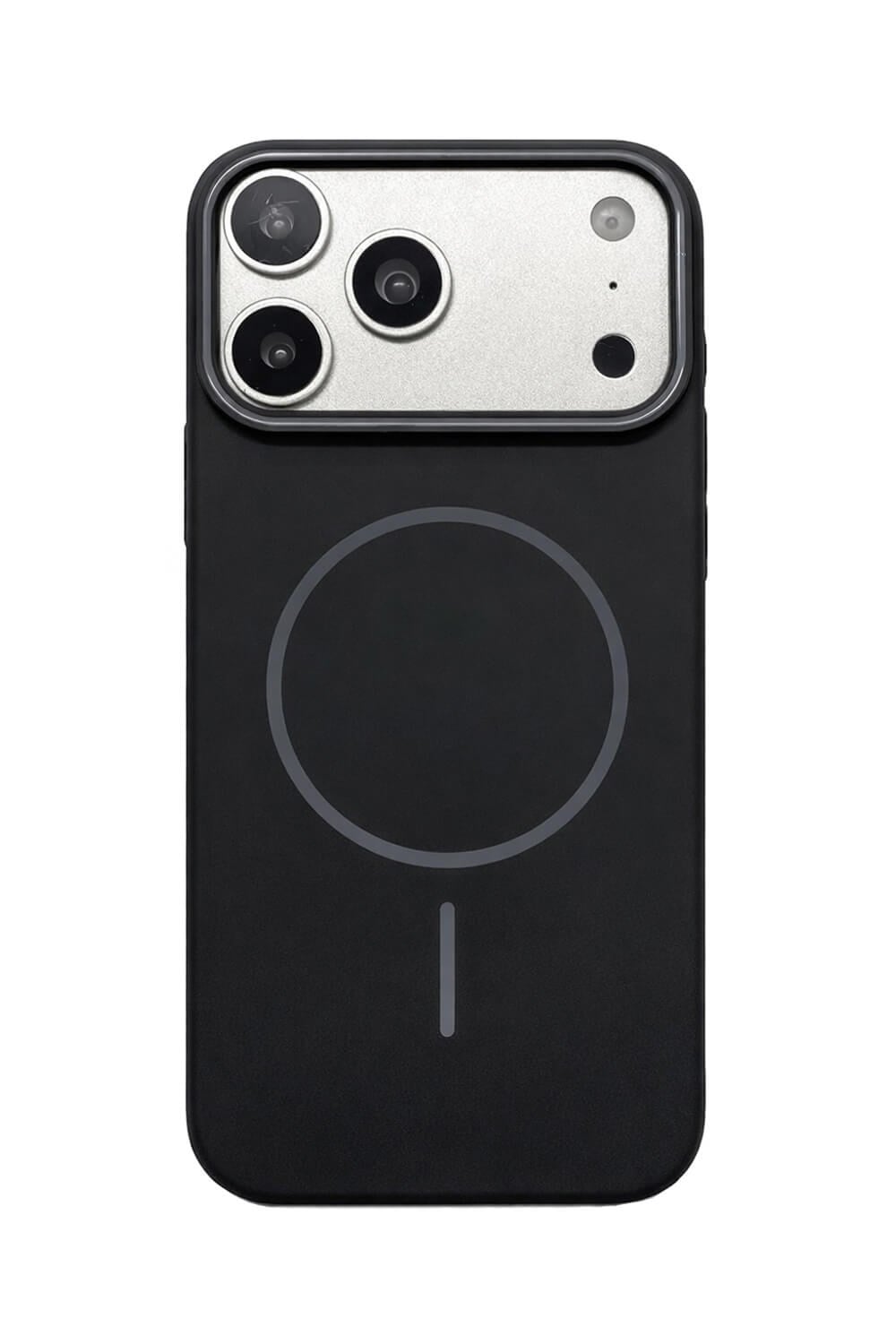 iPhone 17 Pro Uyumlu Kamera Çıkıntılı Magsafe Wireless Şarj Özellikli Sert Sararmaz Silikon Kılıf