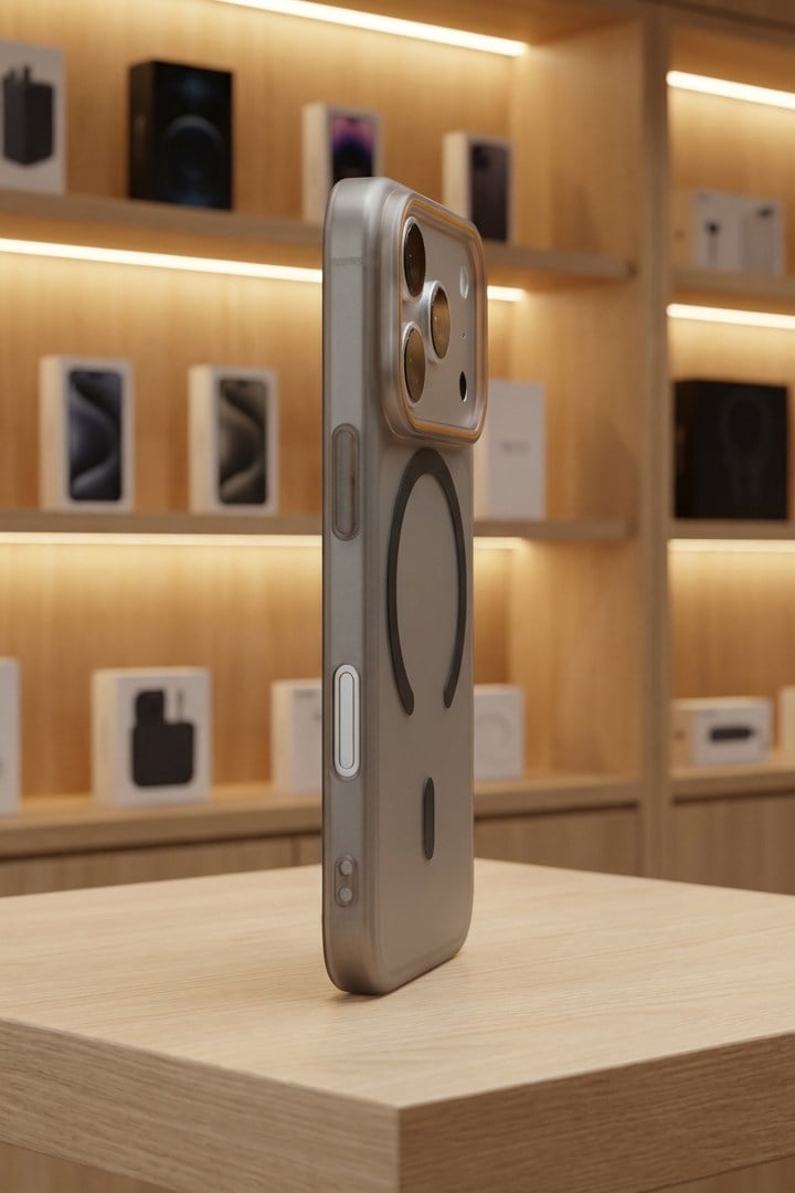 iPhone 17 Pro Uyumlu Magsafe Wireless Şarj Özellikli Mat Sert Arka Kapak Kılıf