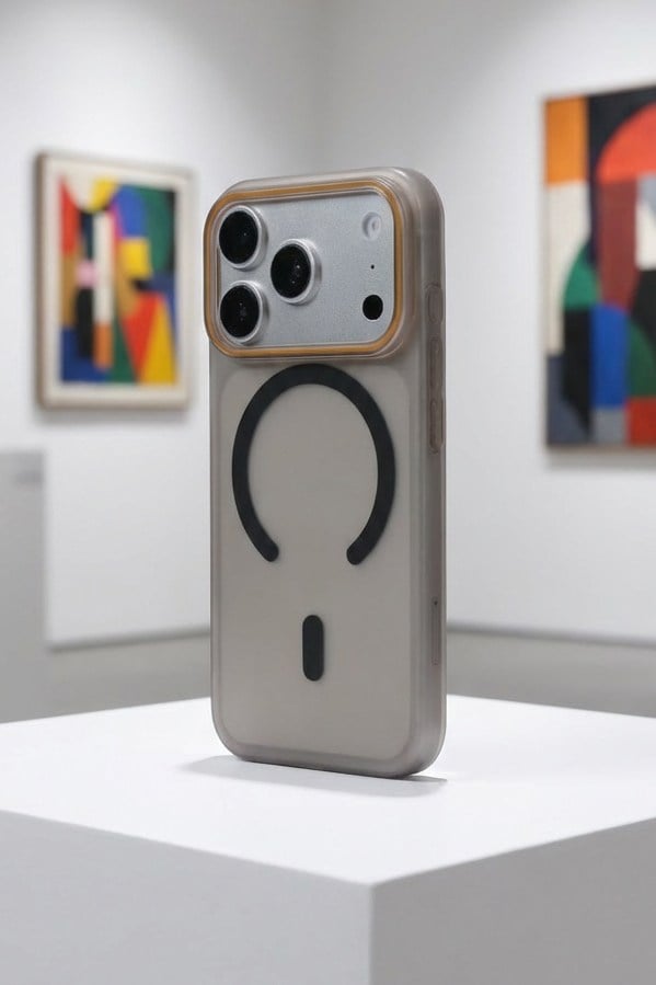 iPhone 17 Pro Uyumlu Magsafe Wireless Şarj Özellikli Mat Sert Arka Kapak Kılıf