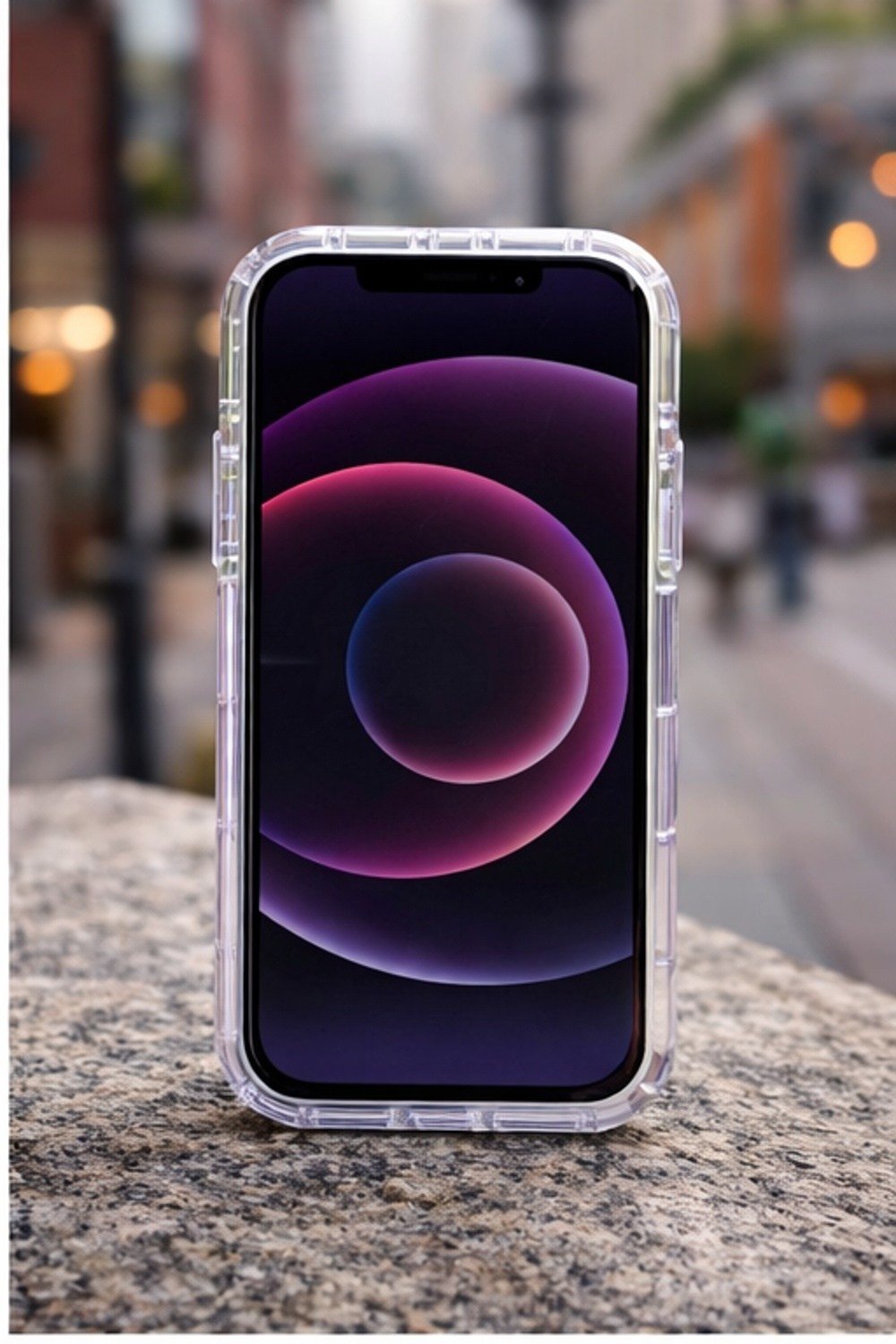 iPhone 17 Pro Uyumlu Telefon Kılıfı Kamera Çıkıntılı Kabartmalı Parlak Desenli Darbe Emici Silikon Kılıf
