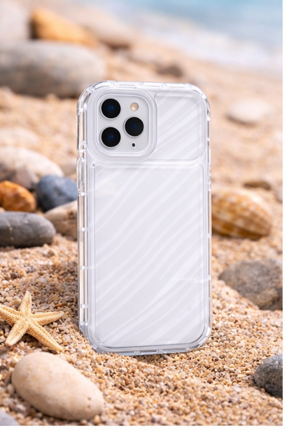 iPhone 17 Pro Uyumlu Telefon Kılıfı Kamera Çıkıntılı Kabartmalı Parlak Desenli Darbe Emici Silikon Kılıf