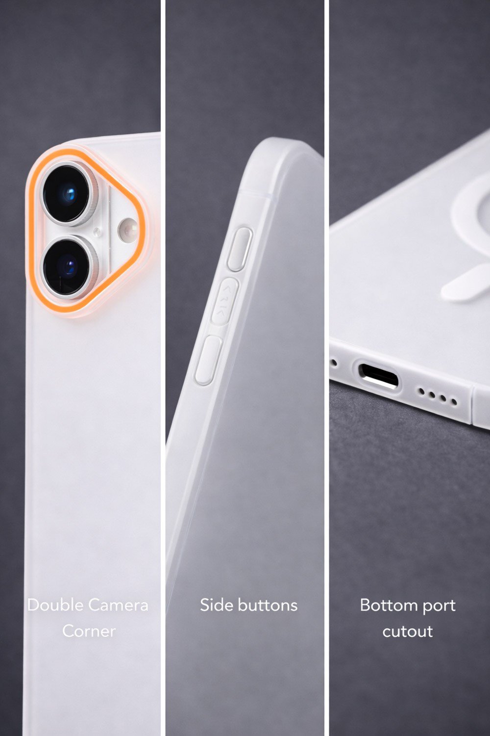 iPhone 17 Uyumlu Magsafe Wireless Şarj Özellikli Mat Sert Arka Kapak Kılıf