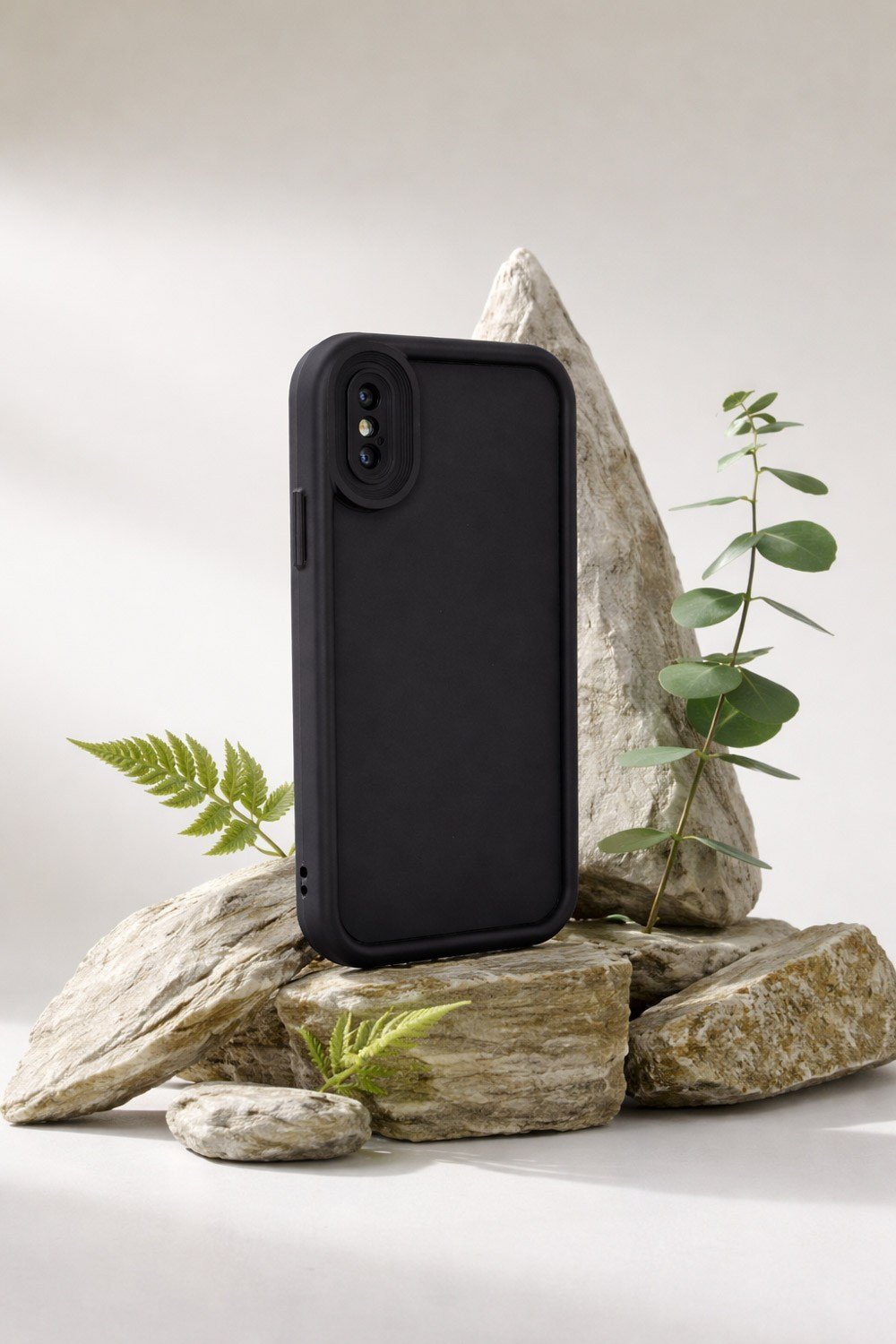 iPhone XS Max Uyumlu Kamera Çıkıntılı Mat Silikon Telefon Kılıfı