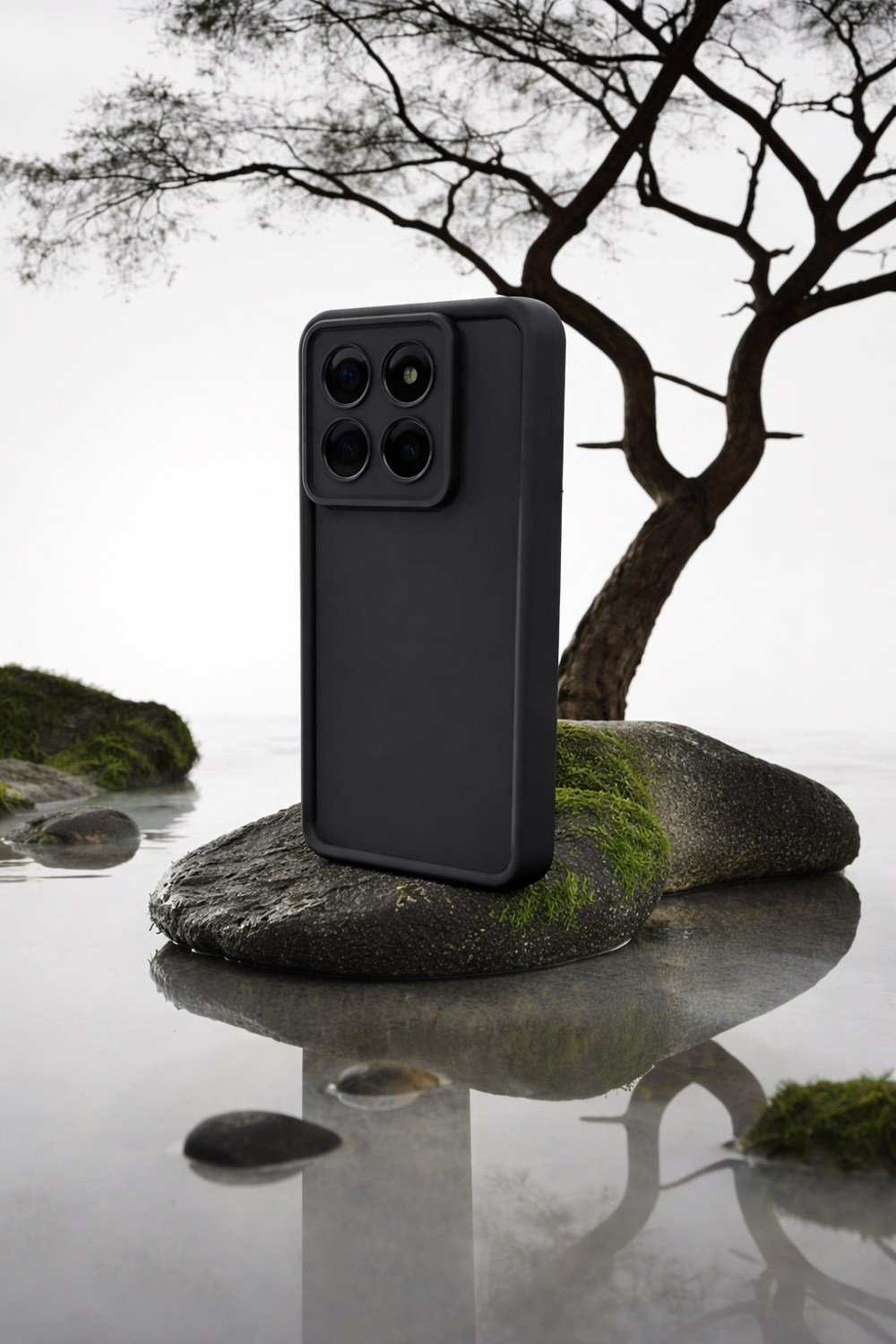 mi 14 pro Uyumlu Kamera Çıkıntılı Mat Silikon Telefon Kılıfı