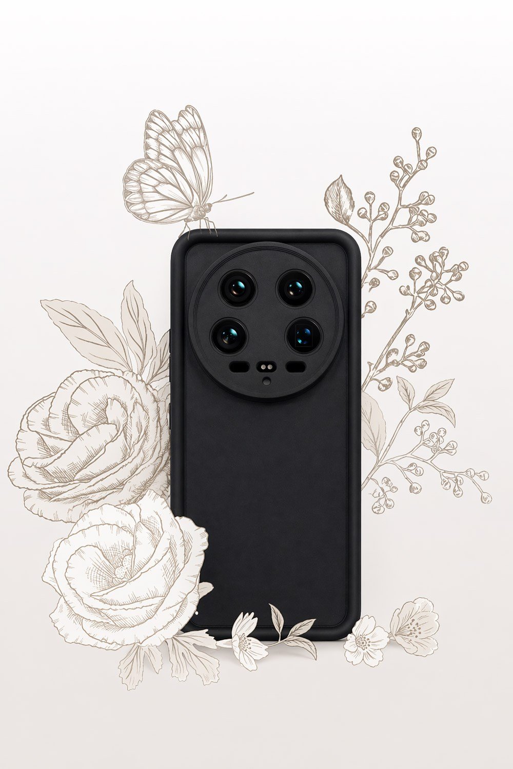 mi 14 Ultra Uyumlu Kamera Çıkıntılı Mat Silikon Telefon Kılıfı