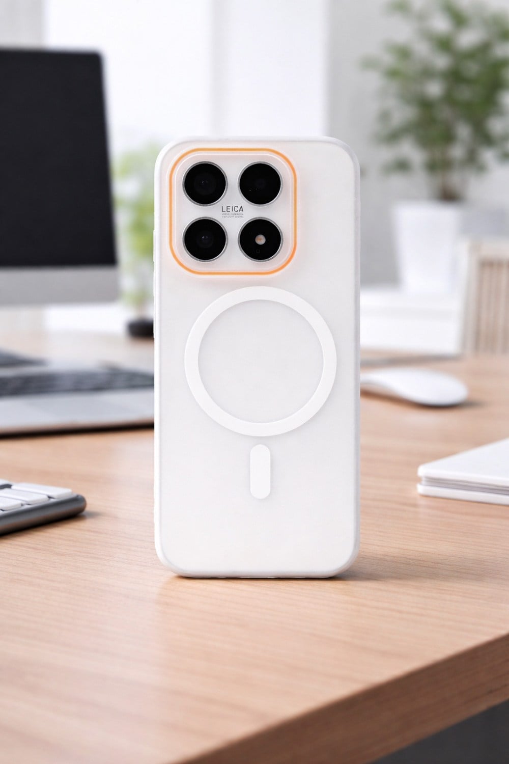 Mi 17 Uyumlu Magsafe Wireless Şarj Özellikli Mat Sert Arka Kapak Kılıf