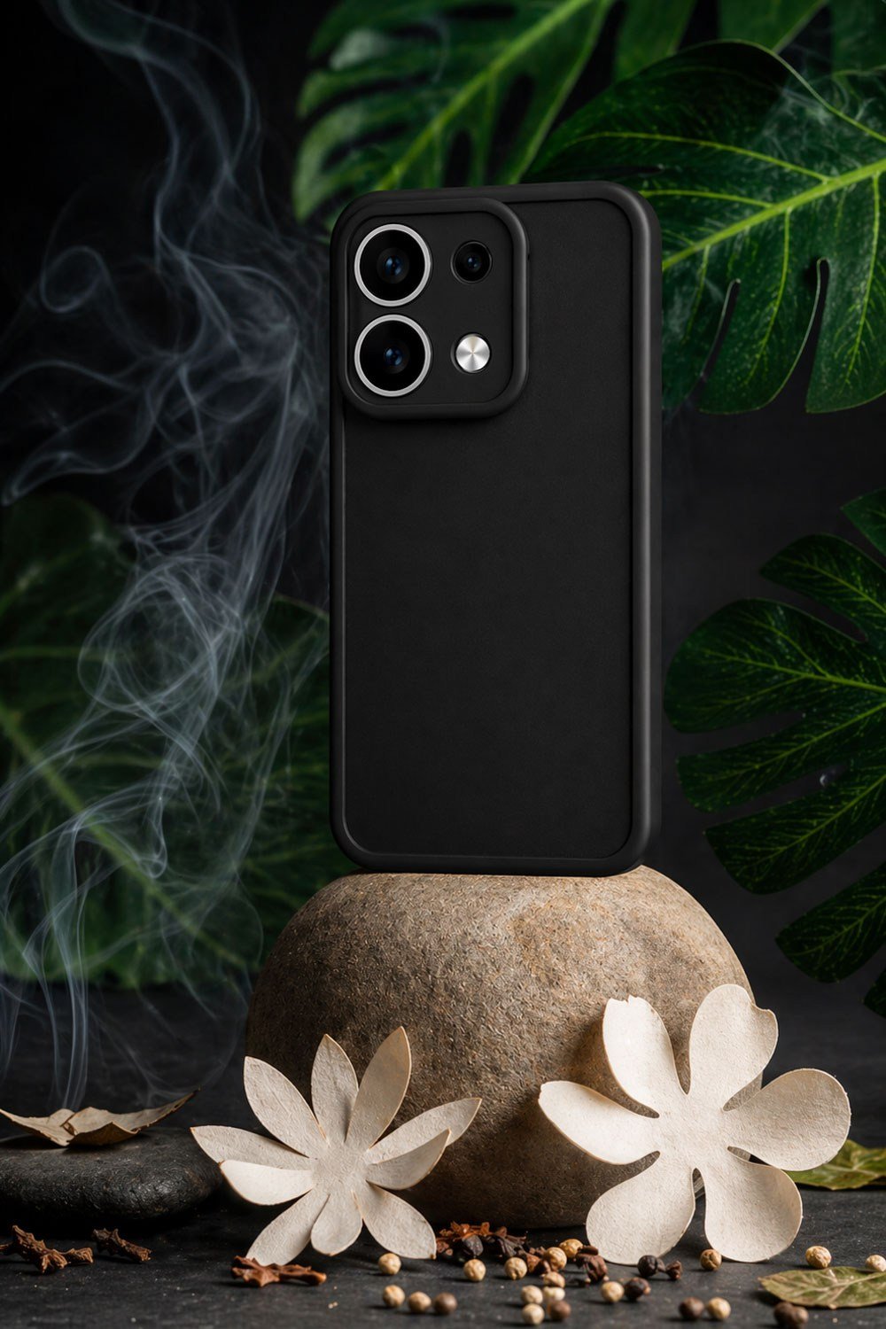 mi Redmi Note 13 PRO VE  Poco M6 Pro Uyumlu Kamera Çıkıntılı Mat Silikon Telefon Kılıfı