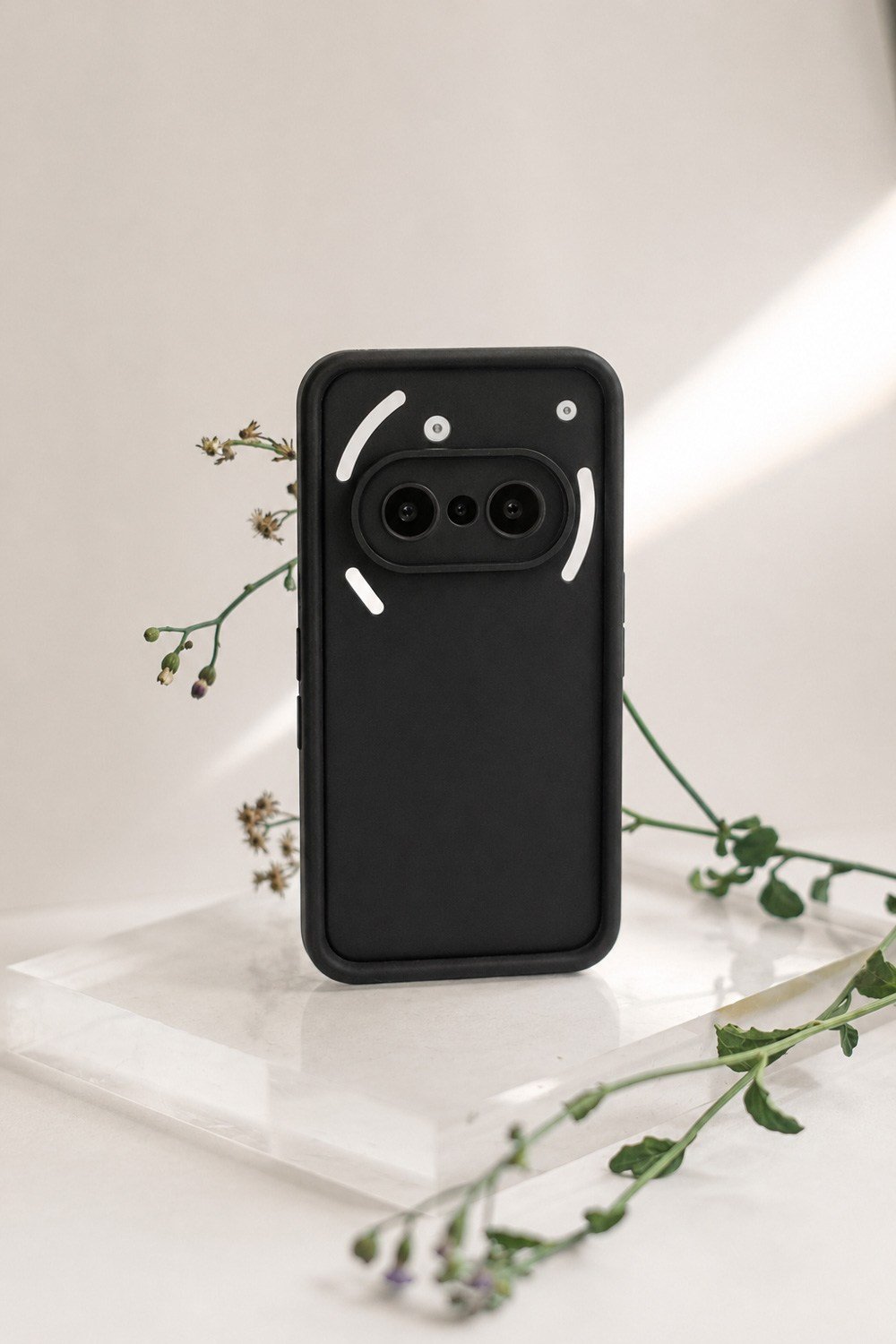 Nothing Phone 3A Uyumlu Kamera Çıkıntılı Mat Silikon Telefon Kılıfı