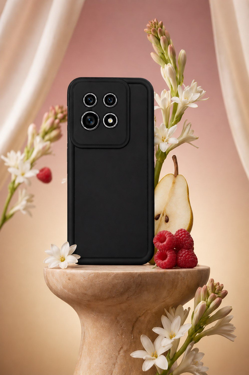 OnePlus 11 Uyumlu Kamera Çıkıntılı Mat Silikon Telefon Kılıfı