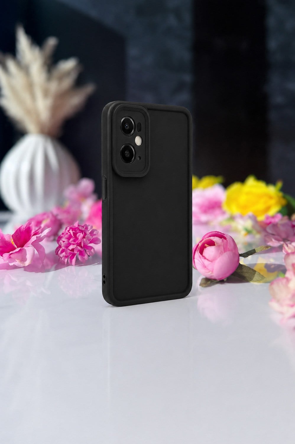 Oppo A36 4G Uyumlu Kamera Çıkıntılı Mat Silikon Telefon Kılıfı