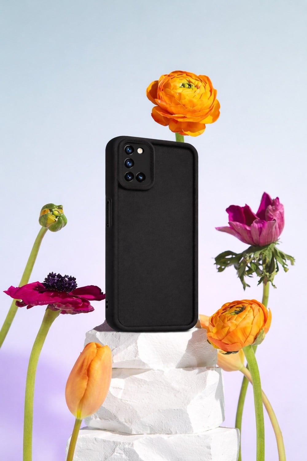 Oppo A52 4G VE OPPO A72 4G VE Oppo A92 4G Uyumlu Kamera Çıkıntılı Mat Silikon Telefon Kılıfı