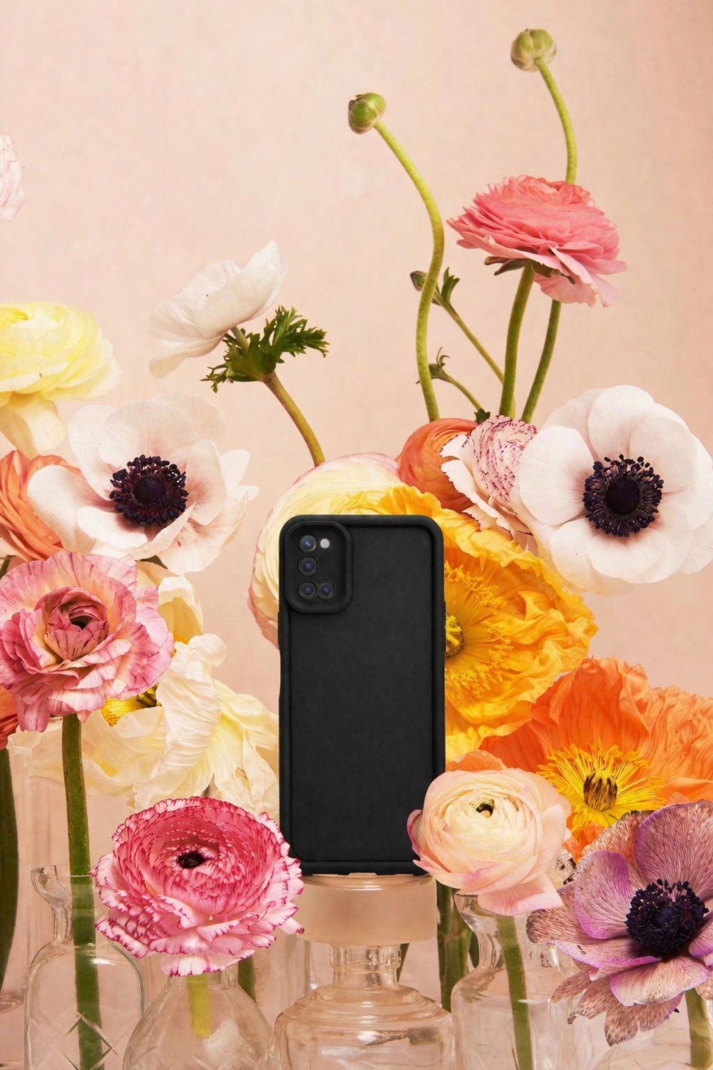 Oppo A52 4G VE OPPO A72 4G VE Oppo A92 4G Uyumlu Kamera Çıkıntılı Mat Silikon Telefon Kılıfı
