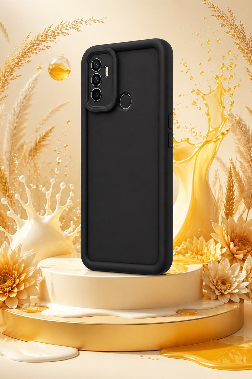 Oppo A53 4G Uyumlu Kamera Çıkıntılı Mat Silikon Telefon Kılıfı