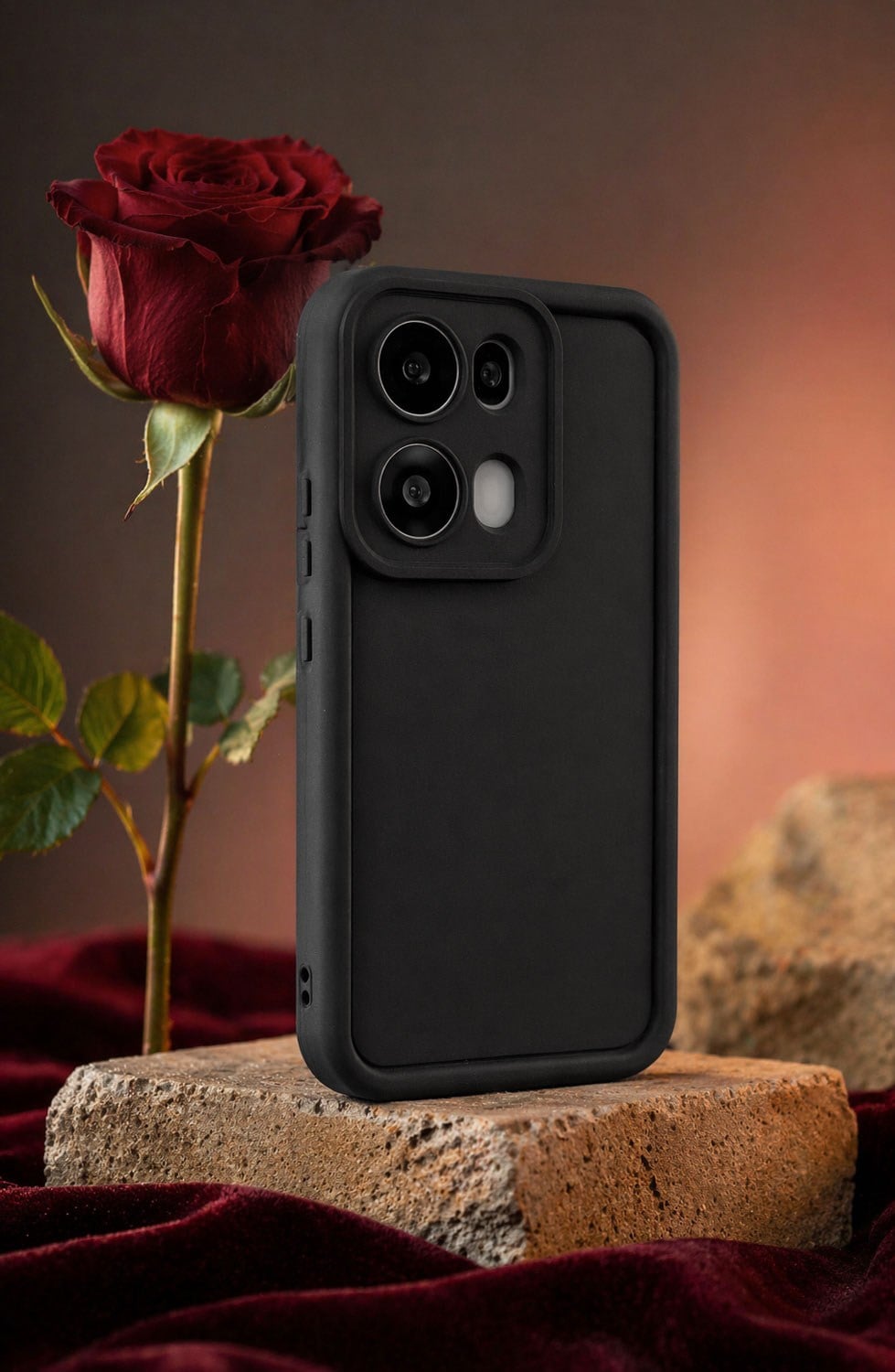 Oppo RENO 13 PRO Uyumlu Kamera Çıkıntılı Mat Silikon Telefon Kılıfı