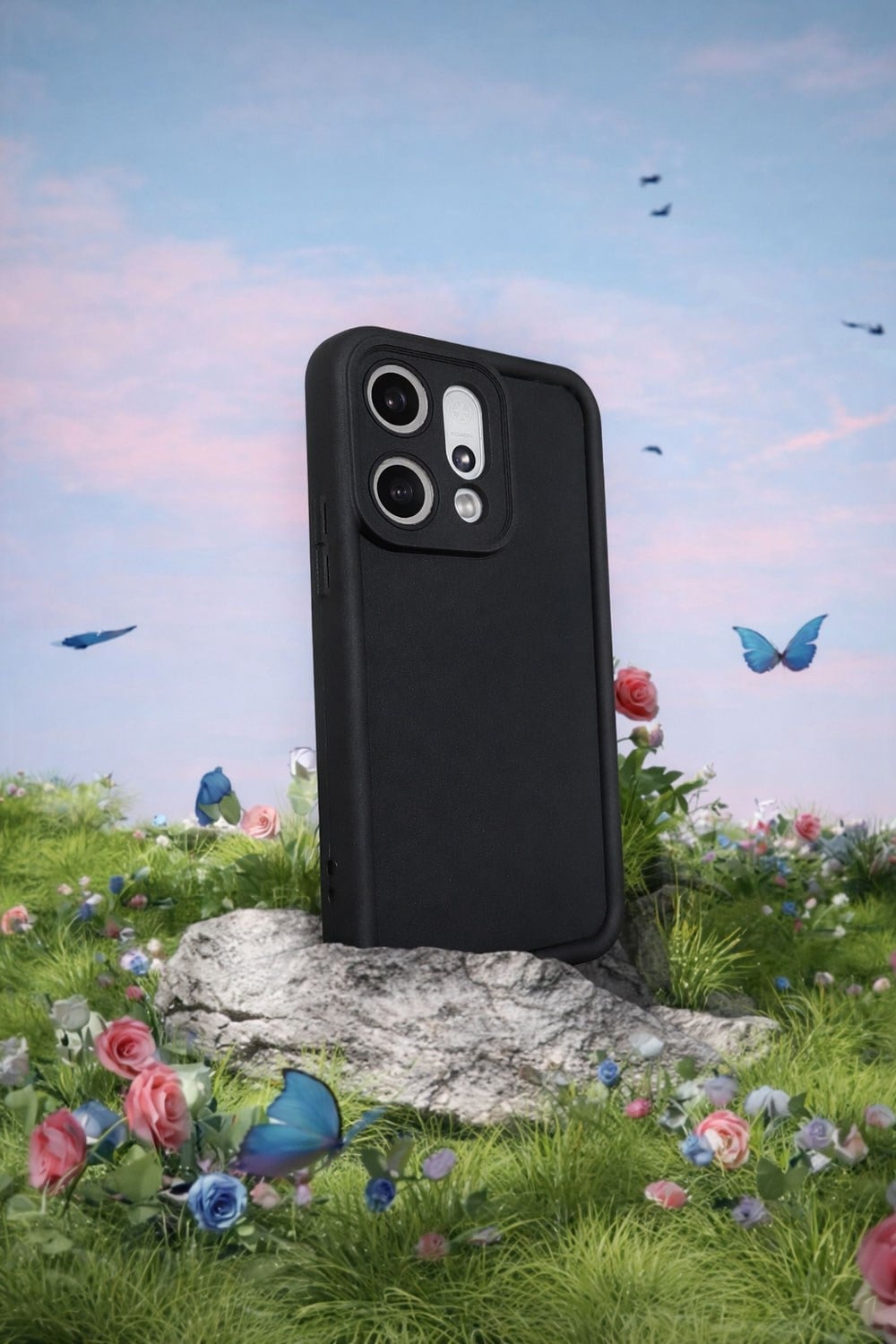Oppo Reno 14 PRO 5G Uyumlu Kamera Çıkıntılı Mat Silikon Telefon Kılıfı