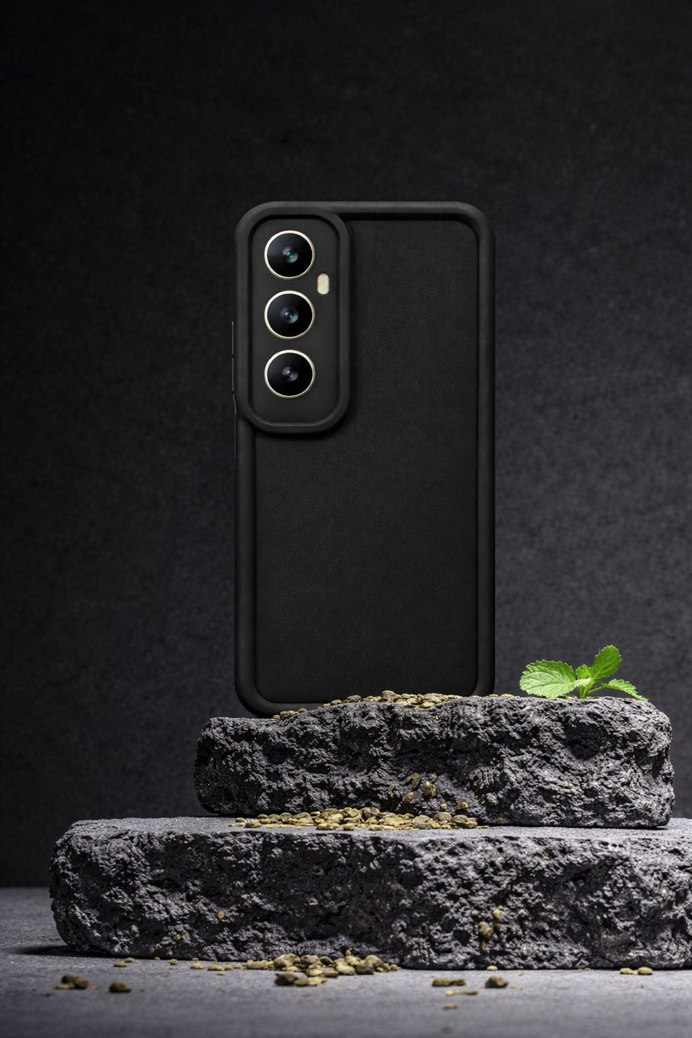 Realme C65 Uyumlu Kamera Çıkıntılı Mat Silikon Telefon Kılıfı