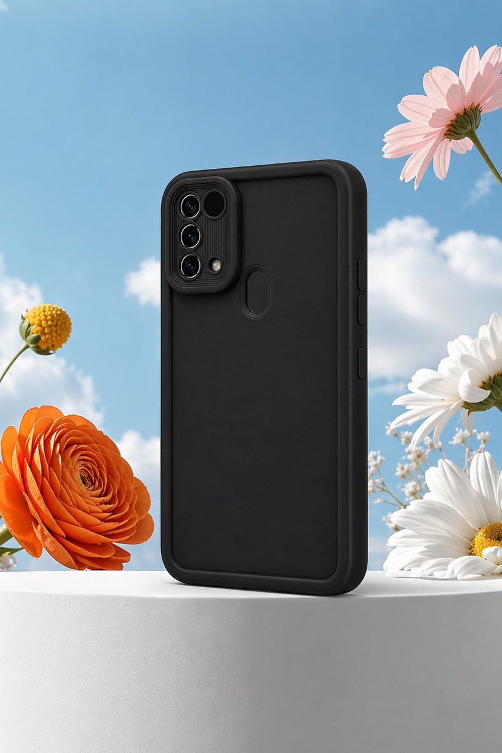Samsung Galaxy M31 VE M21S VE F41 Uyumlu Kamera Çıkıntılı Mat Silikon Telefon Kılıfı