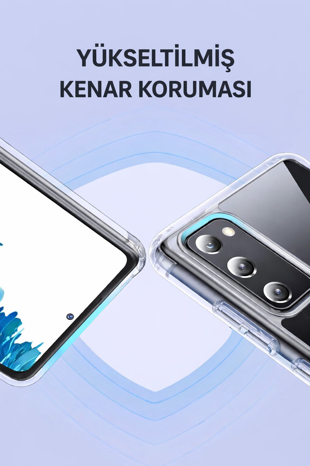 Samsung Galaxy S20 FE Uyumlu Kamera Korumalı Magsafe Wireless Şarj Özellikli Lüks Şeffaf Silikon Telefon Kılıfı
