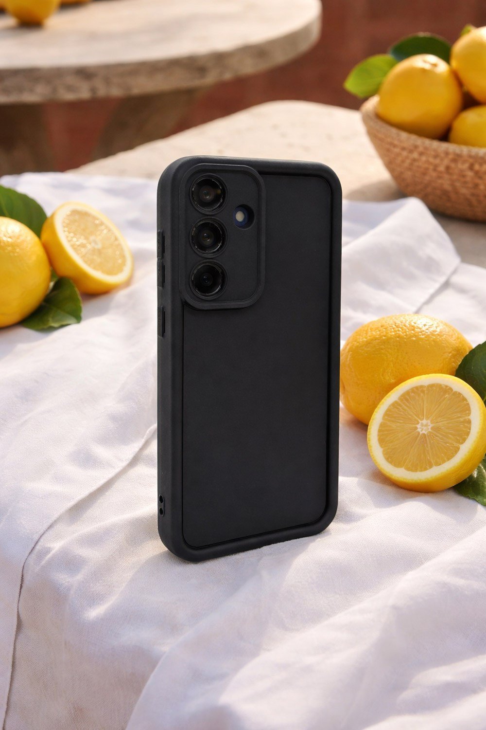 Samsung Galaxy S25+ Uyumlu Kamera Çıkıntılı Mat Silikon Telefon Kılıfı