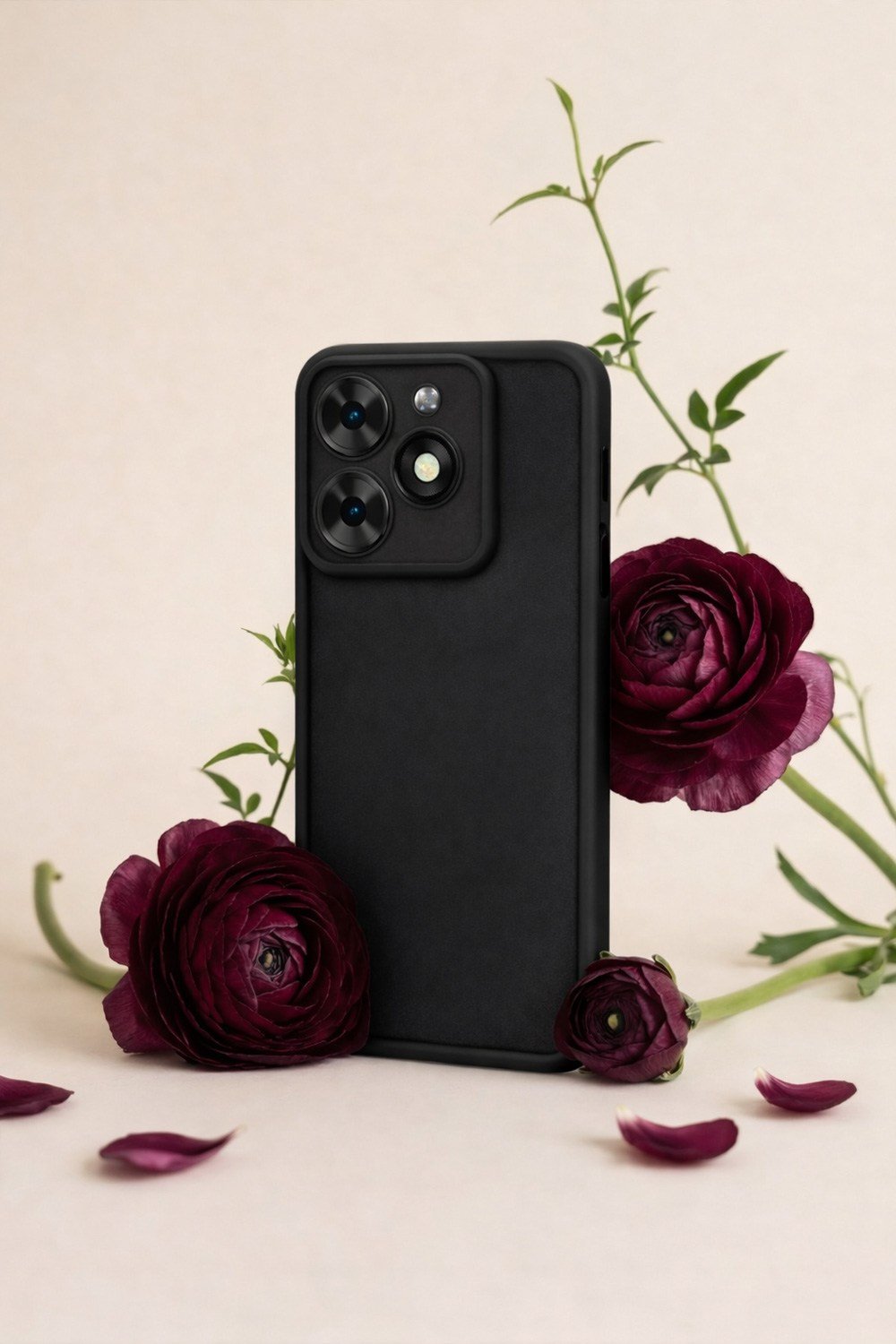 Tecno Spark GO 2024- Tecno Spark 20 - infinix Hot 40i- İnfinix Smart 8 ULTRA Uyumlu Kamera Çıkıntılı Mat Silikon Telefon Kılıfı