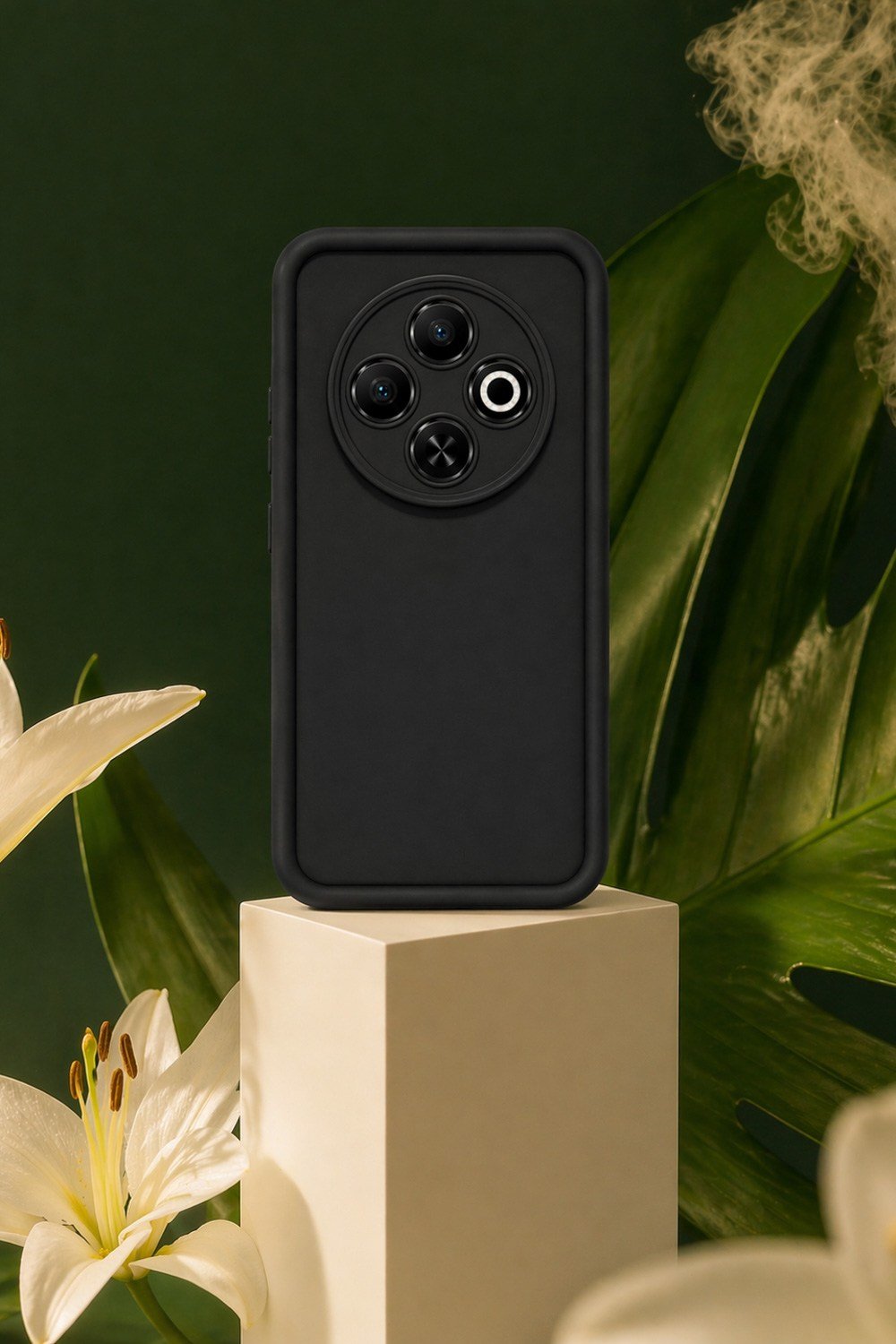 Tecno Spark30C-4G Uyumlu Kamera Çıkıntılı Mat Silikon Telefon Kılıfı
