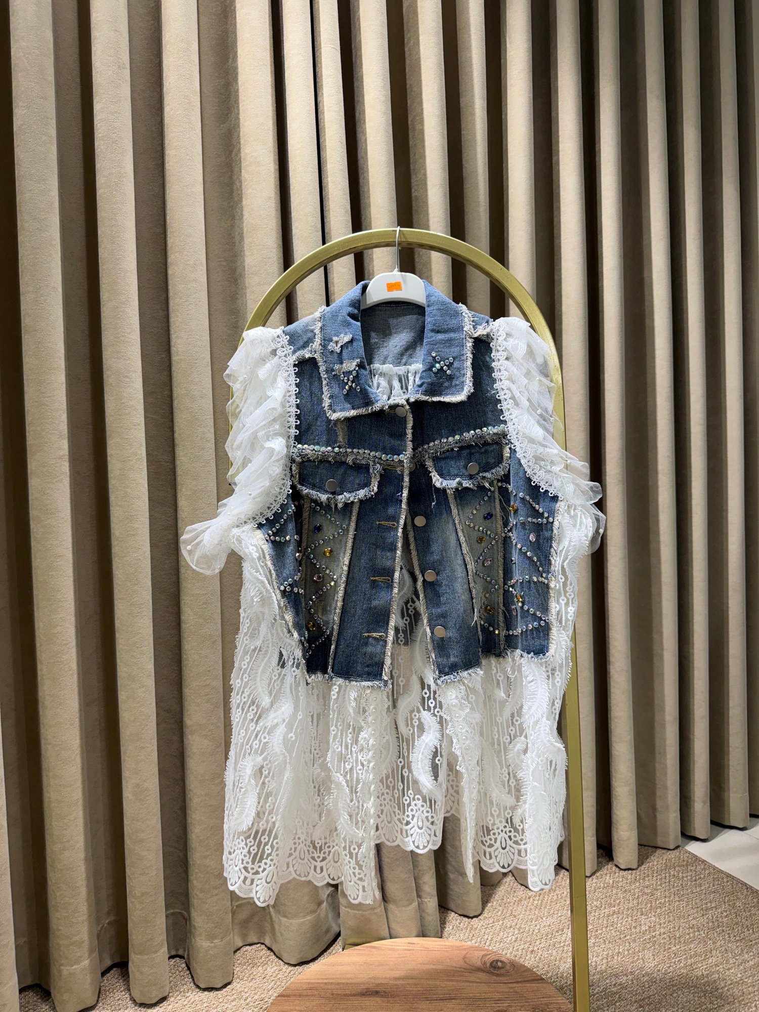 İthal Denim Yelek 