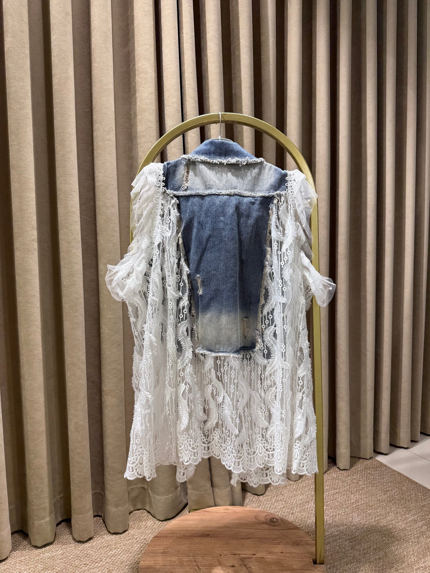 İthal Denim Yelek 