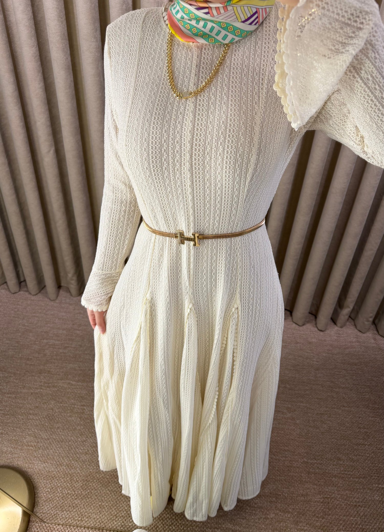 Sardunya Dress Vanilya