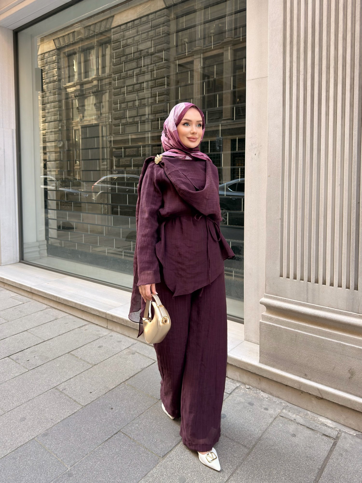 Godes Pantolonlu Takım | Bordo