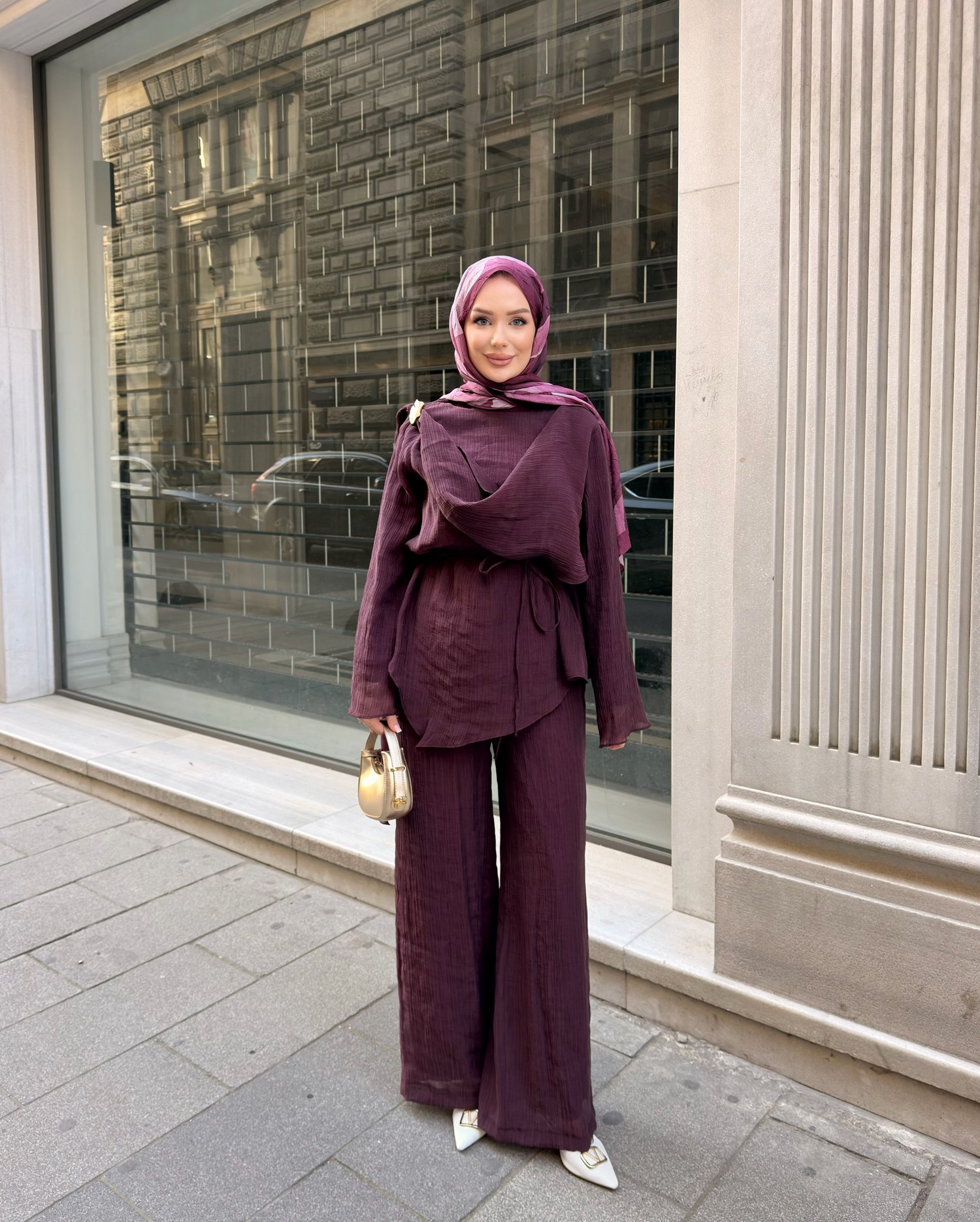 Godes Pantolonlu Takım | Bordo