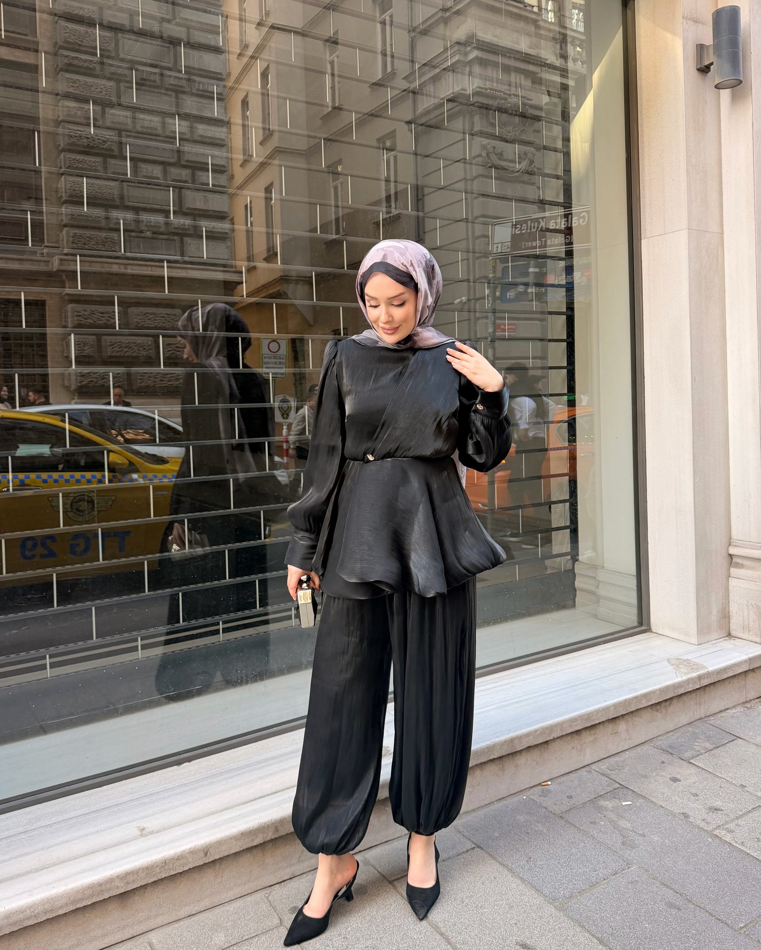 Gustto Pantalon Takım | Siyah