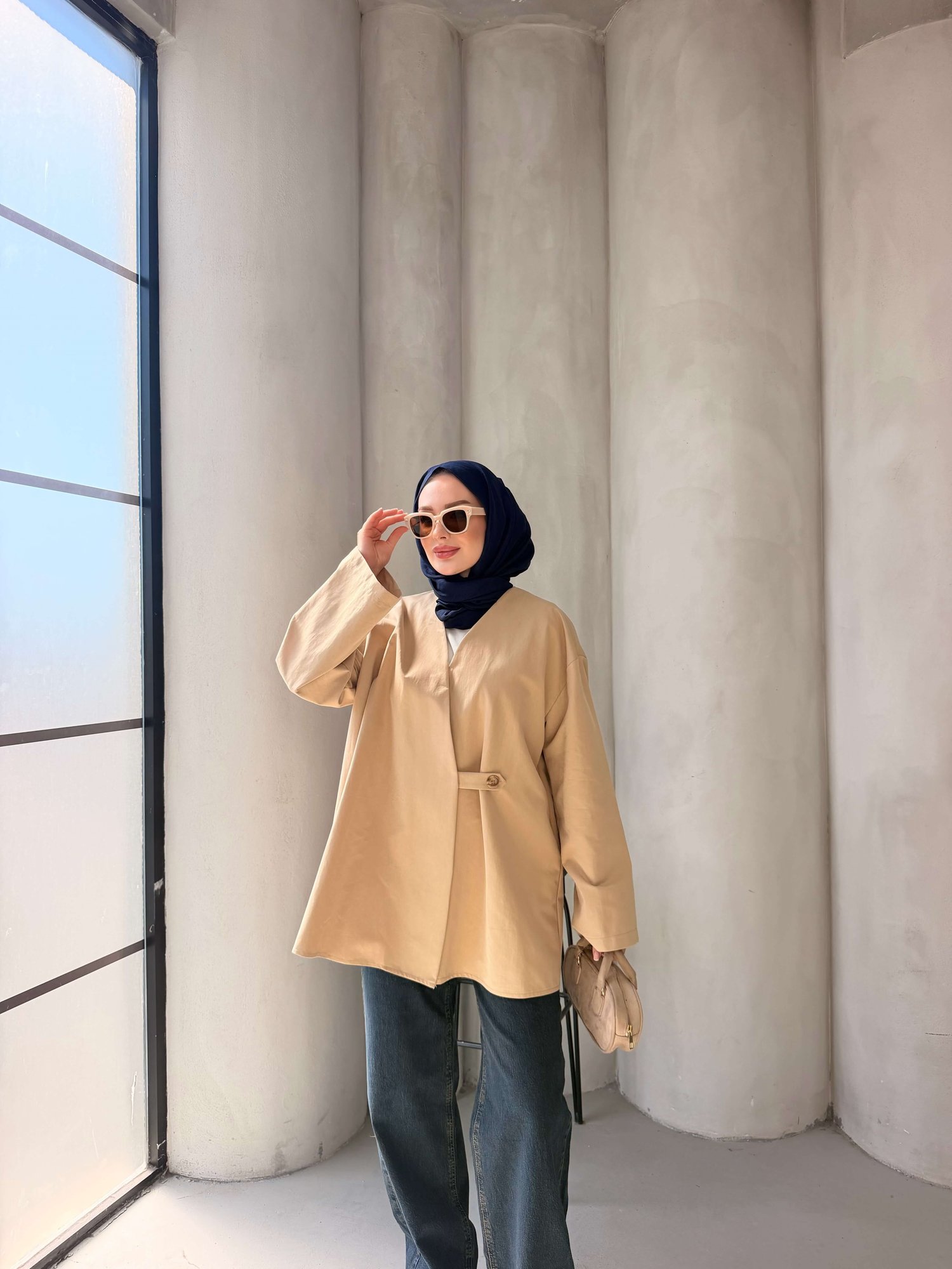KORCE TRENC CEKET CAMEL