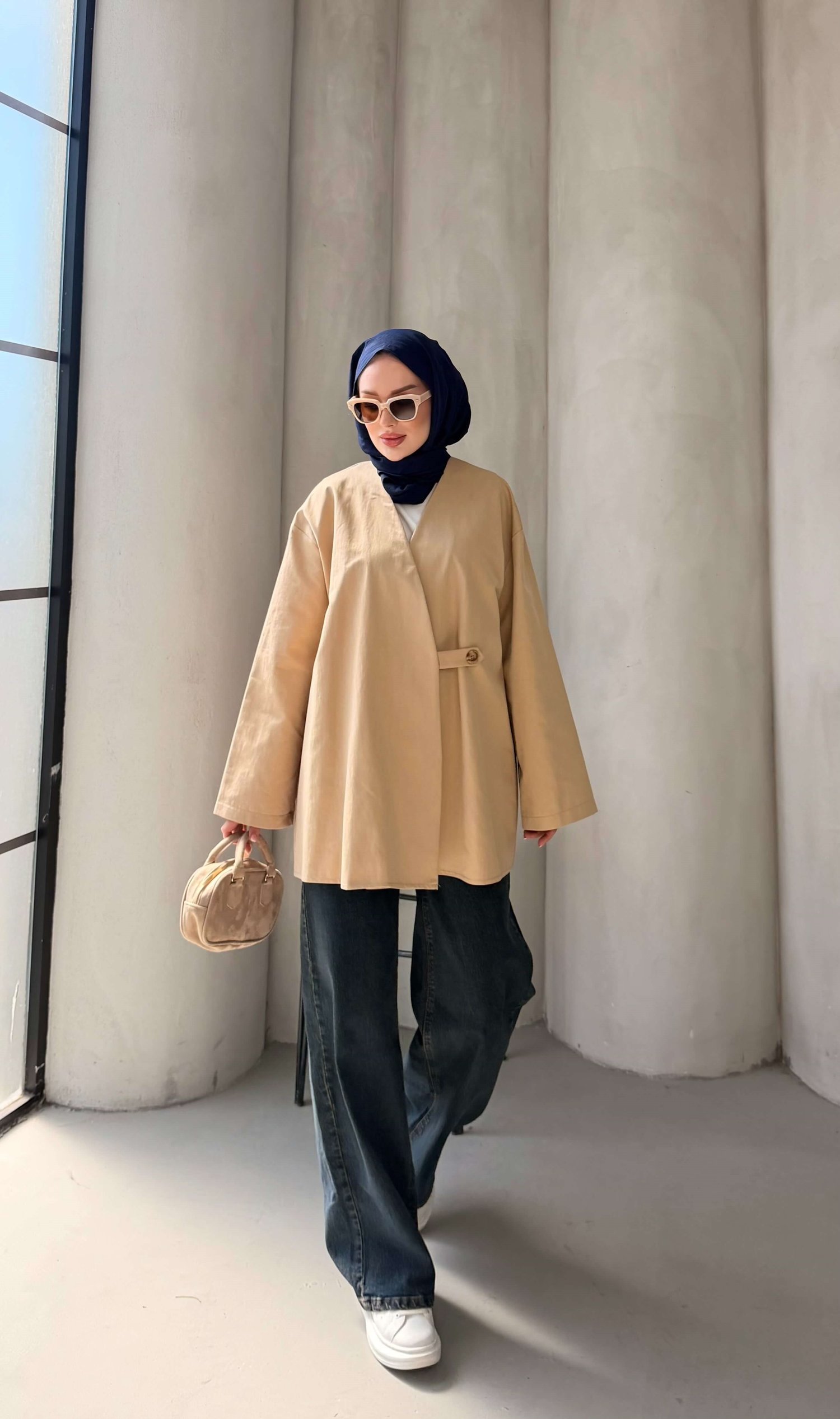 KORCE TRENC CEKET CAMEL